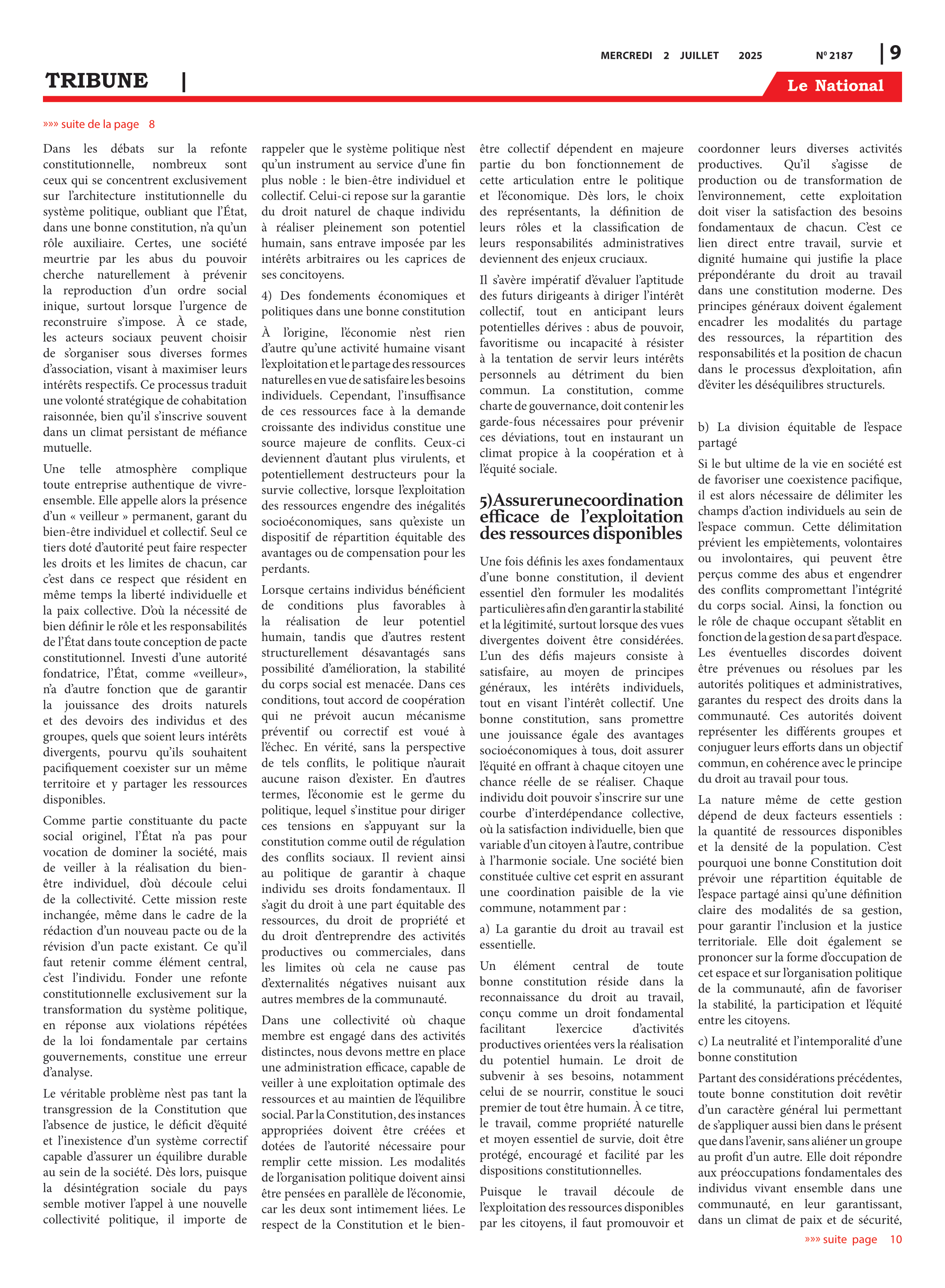 Page 9 de l'édition 2187