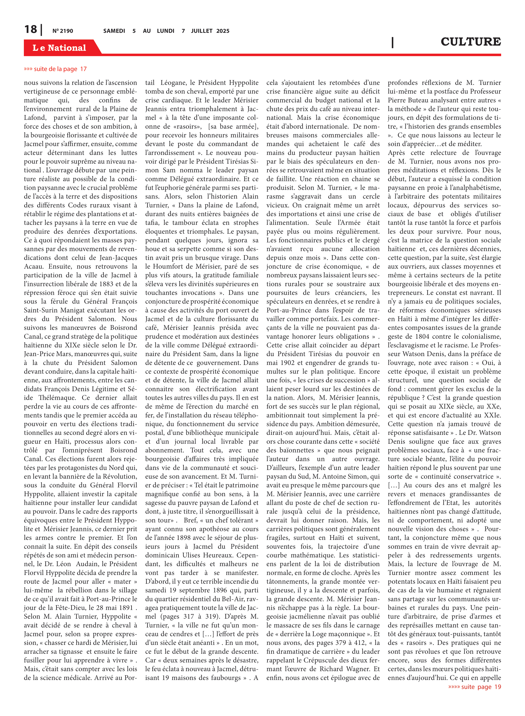 Page 18 de l'édition 2190