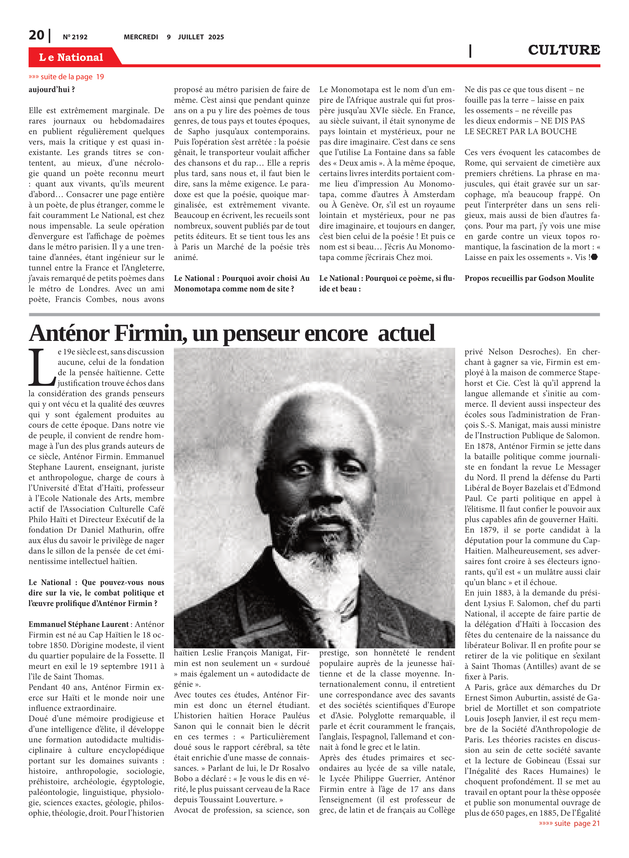 Page 20 de l'édition 2192