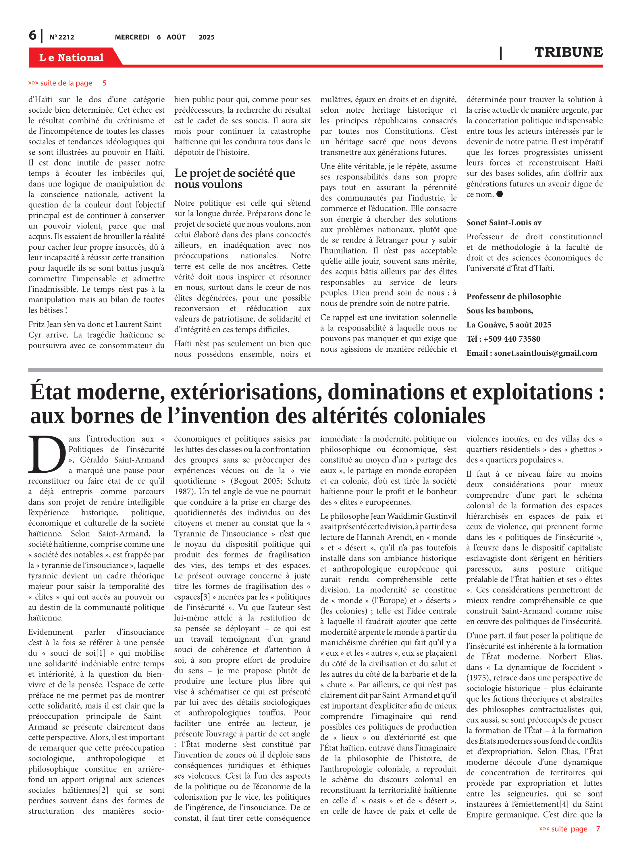 Page 6 de l'édition 2212