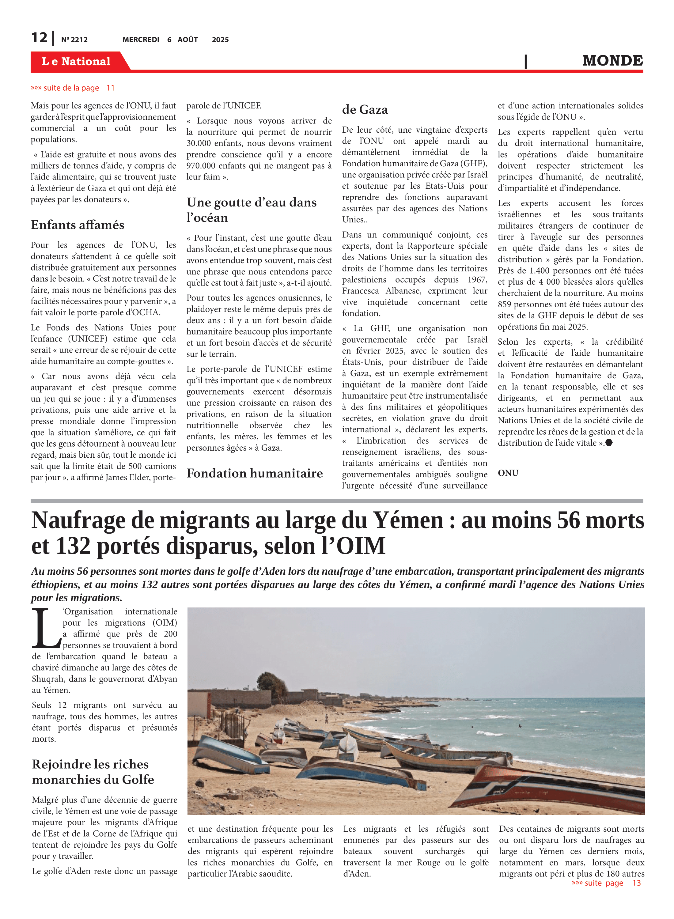 Page 12 de l'édition 2212