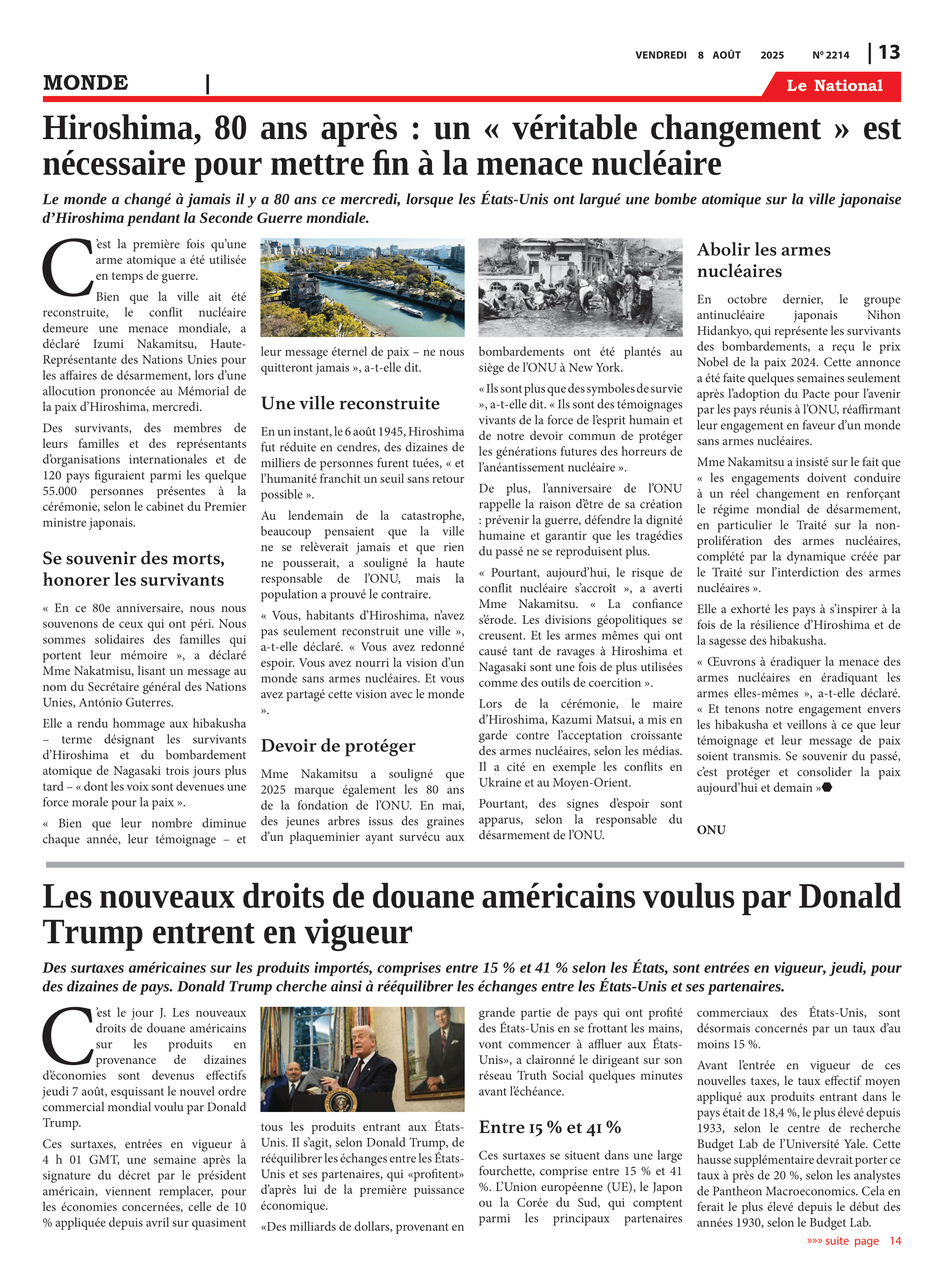 Page 13 de l'édition 2214
