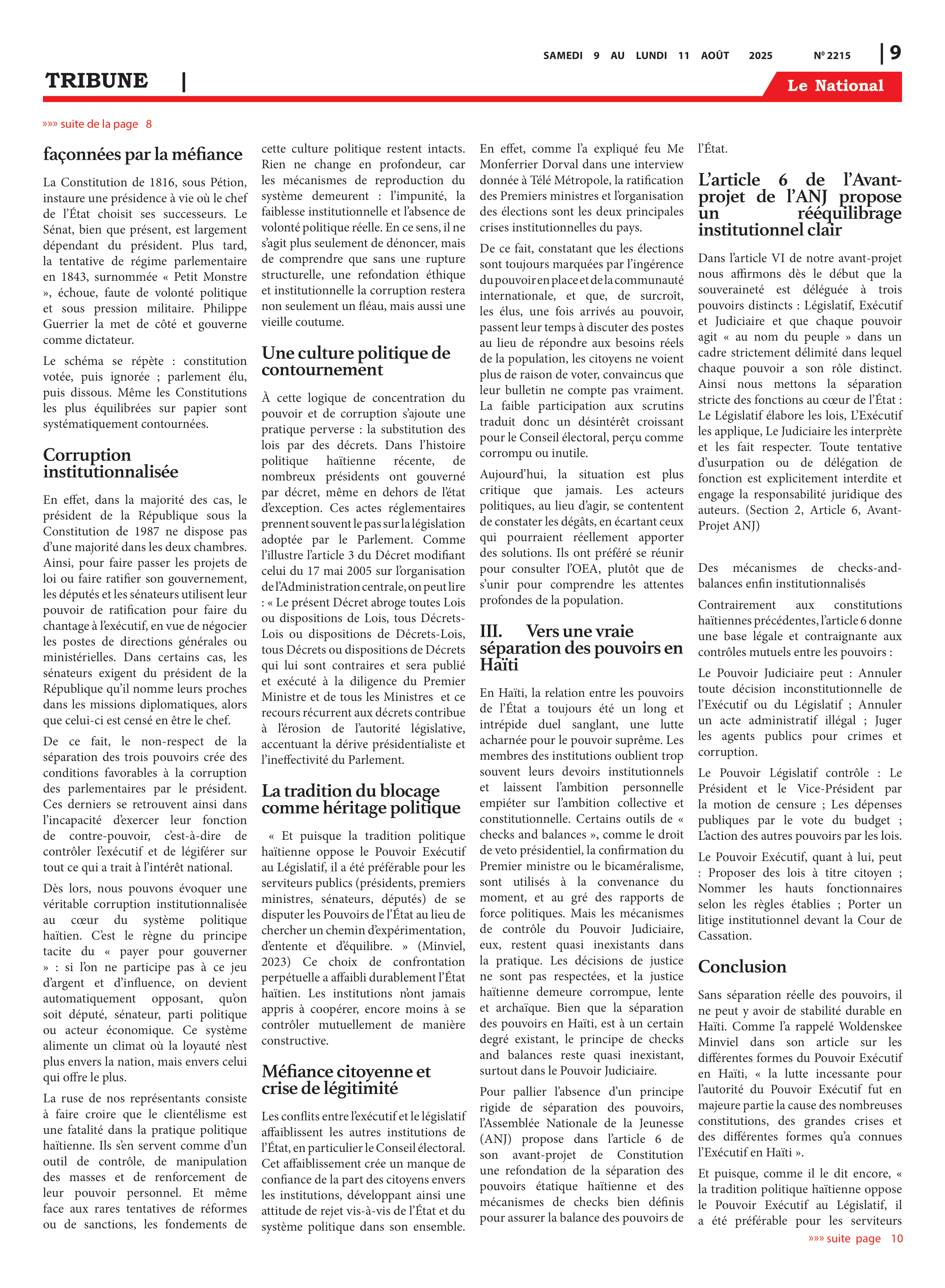 Page 9 de l'édition 2215