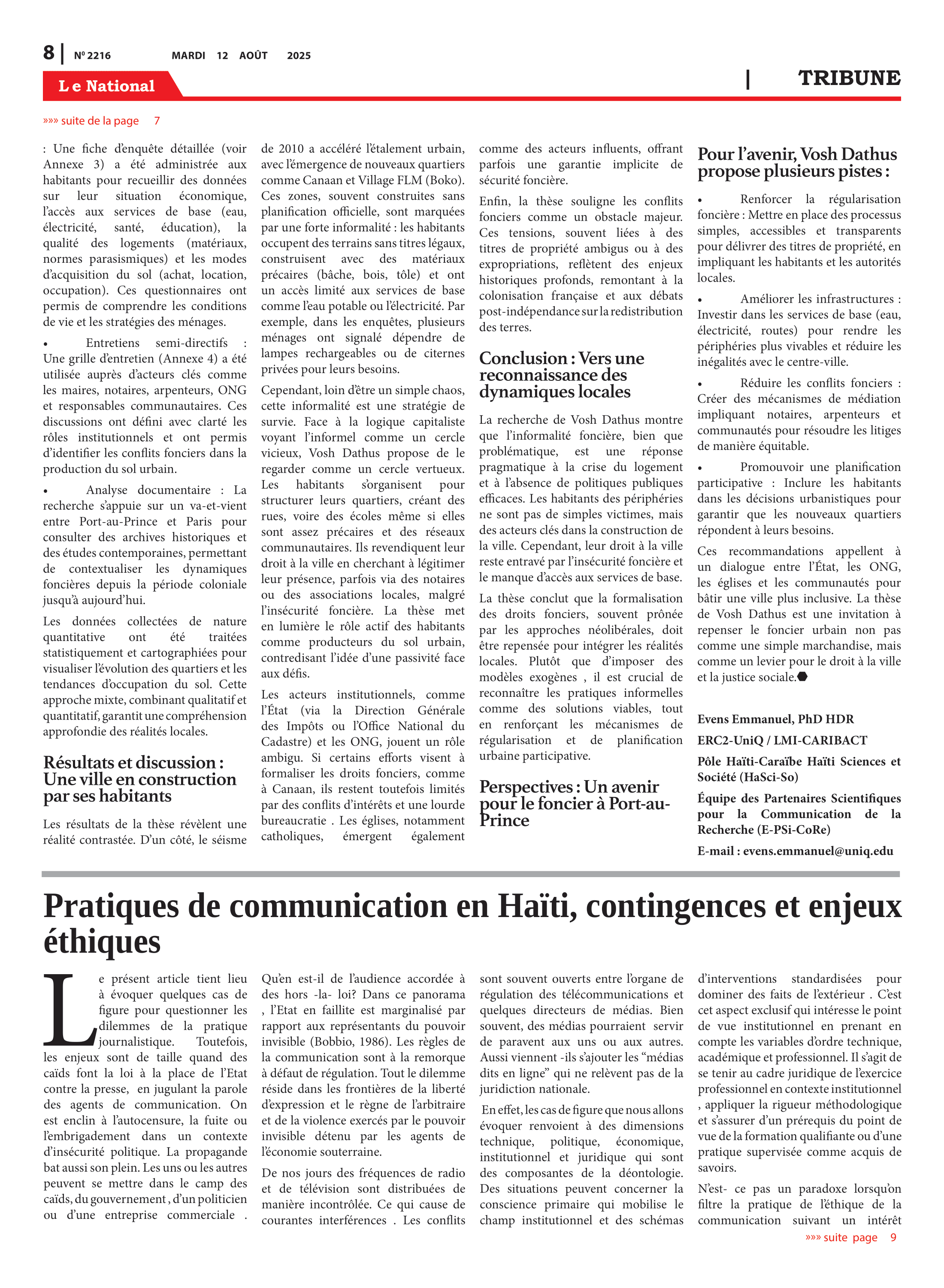 Page 8 de l'édition 2216