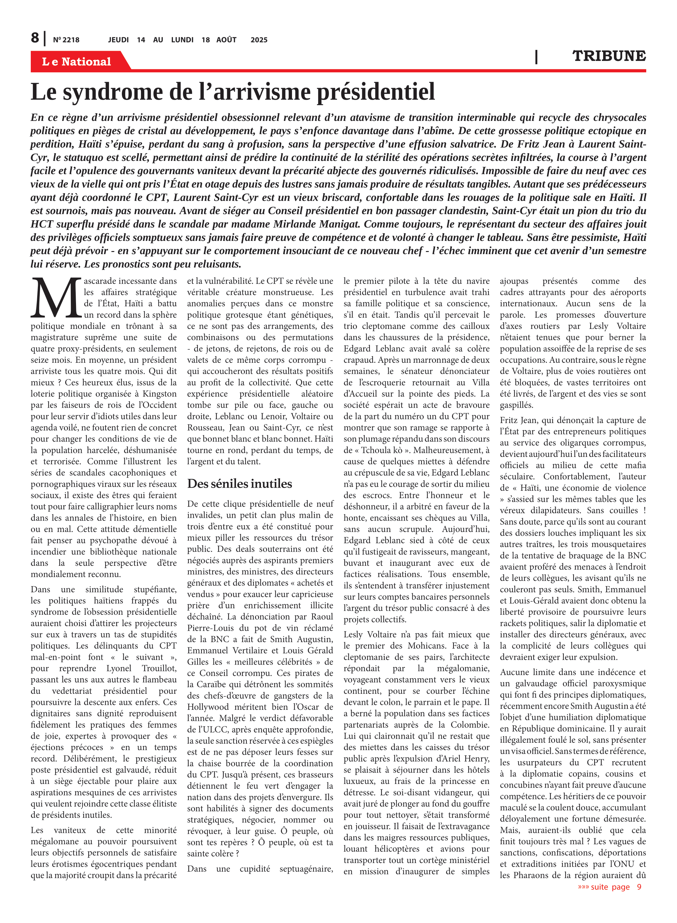 Page 7 de l'édition 2218