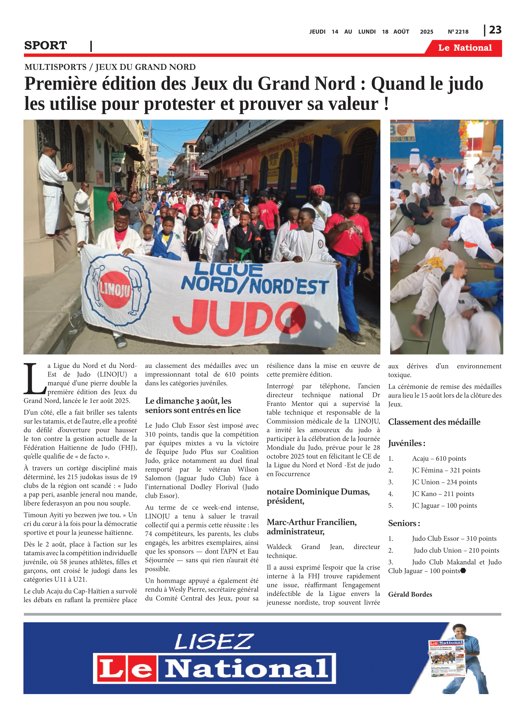 Page 23 de l'édition 2218