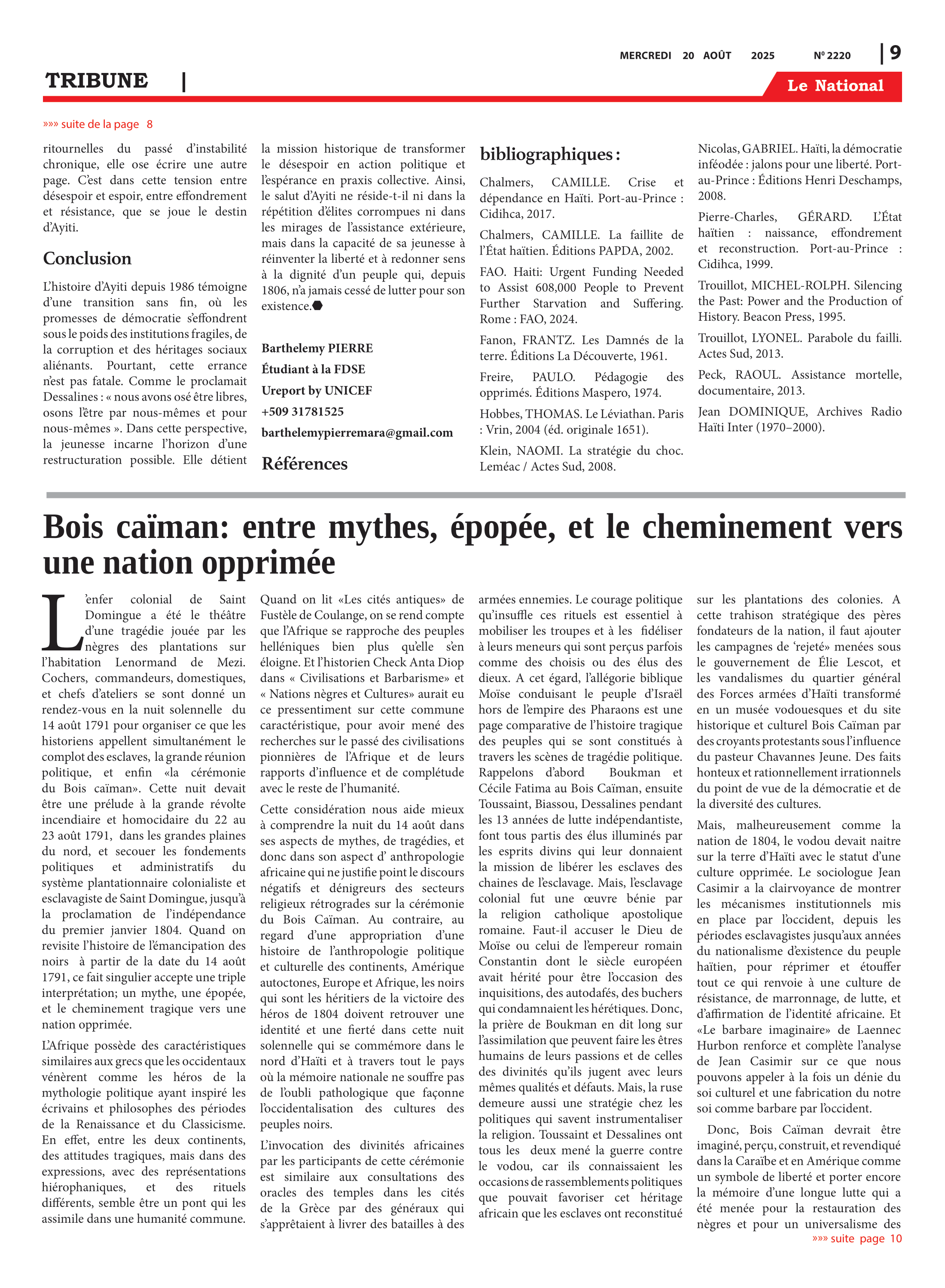 Page 9 de l'édition 2220