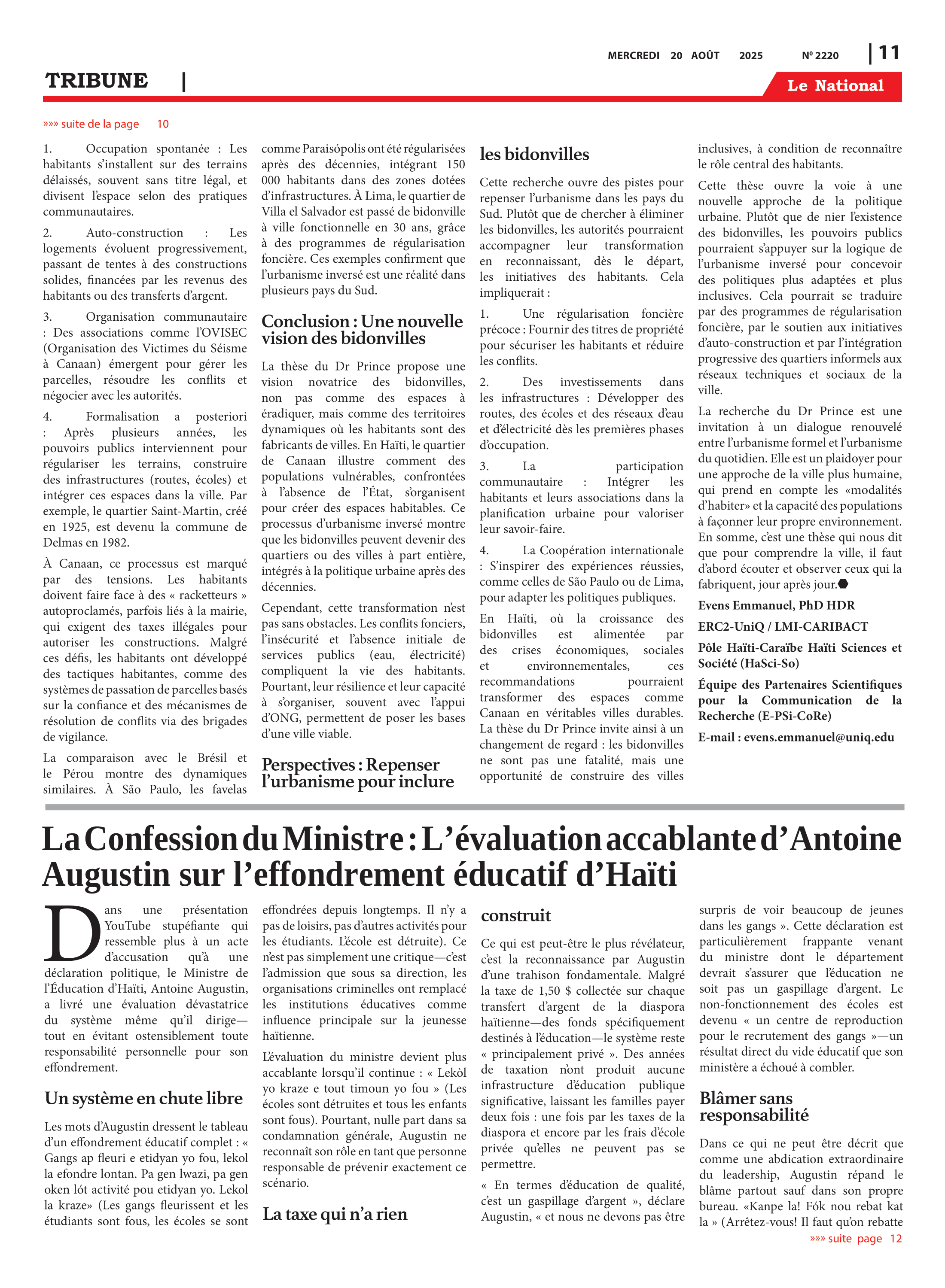 Page 11 de l'édition 2220
