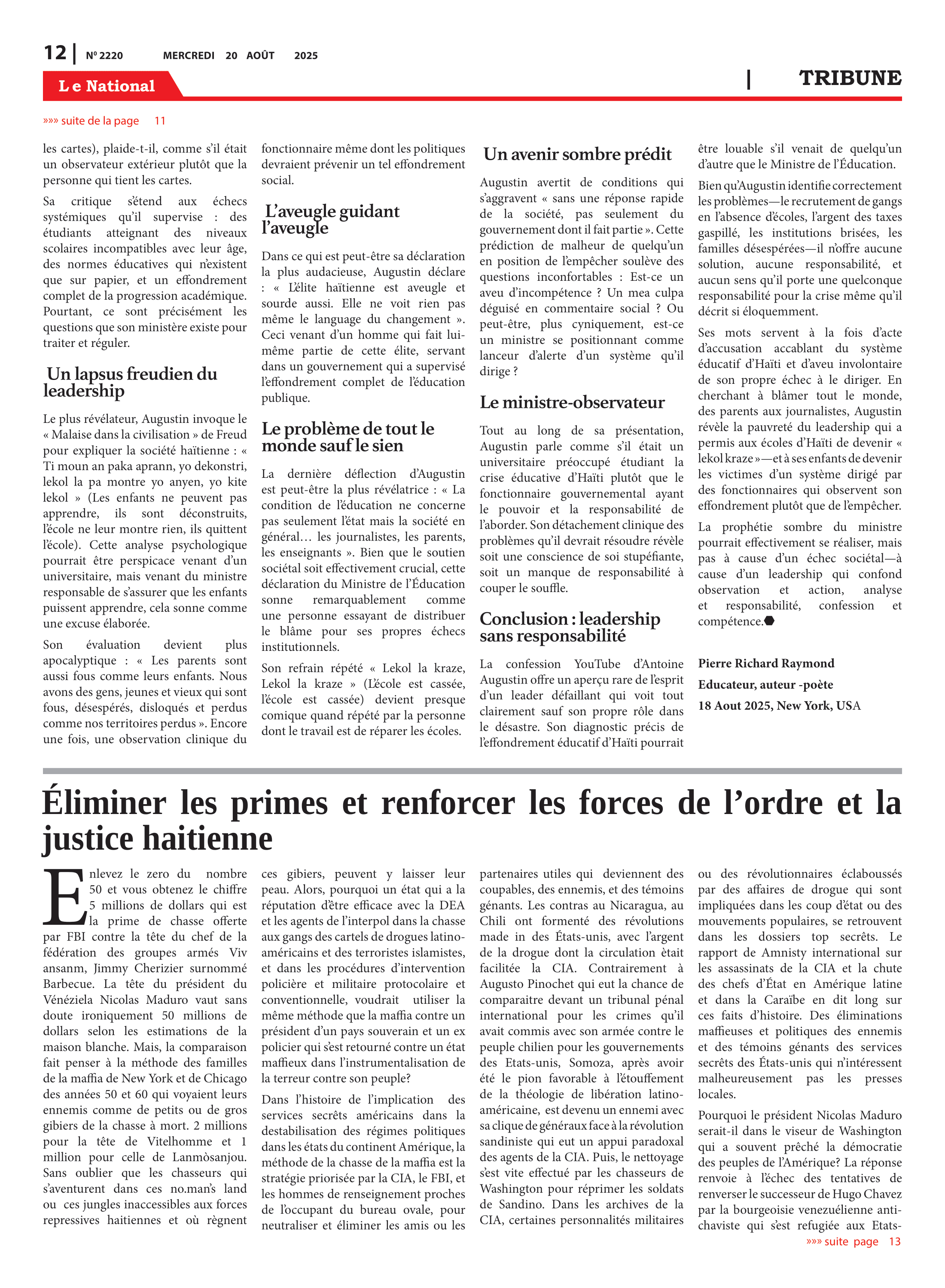 Page 12 de l'édition 2220