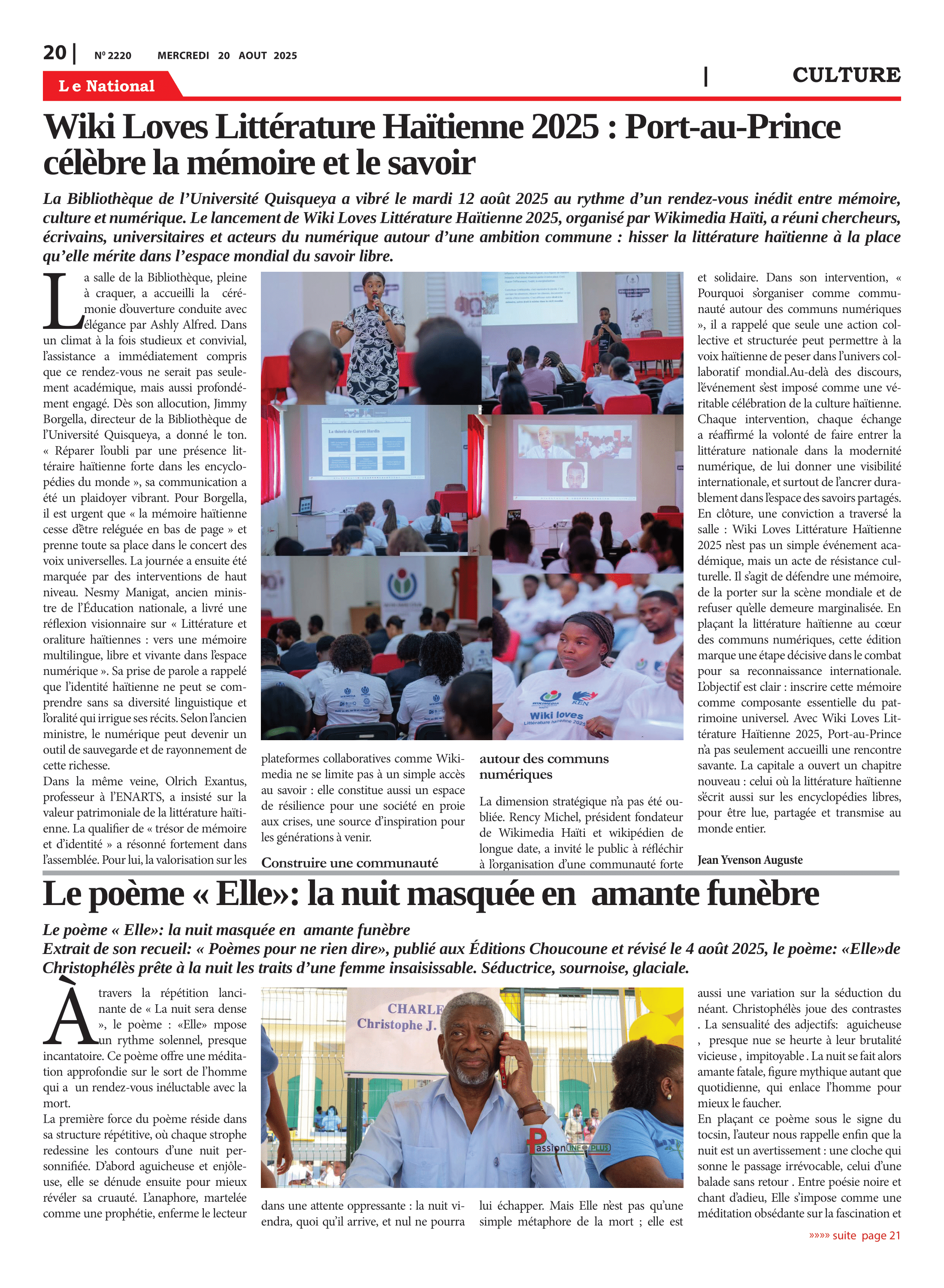 Page 20 de l'édition 2220