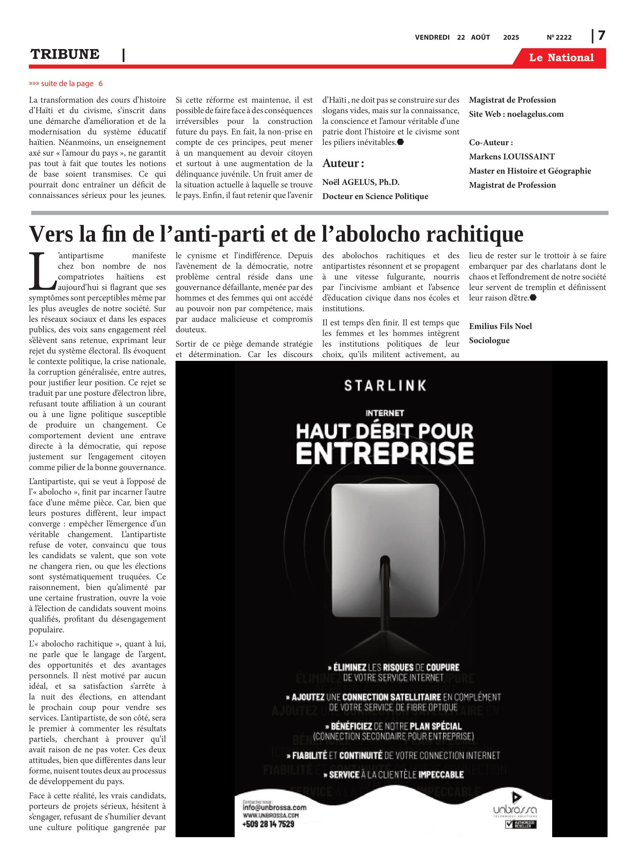Page 7 de l'édition 2222