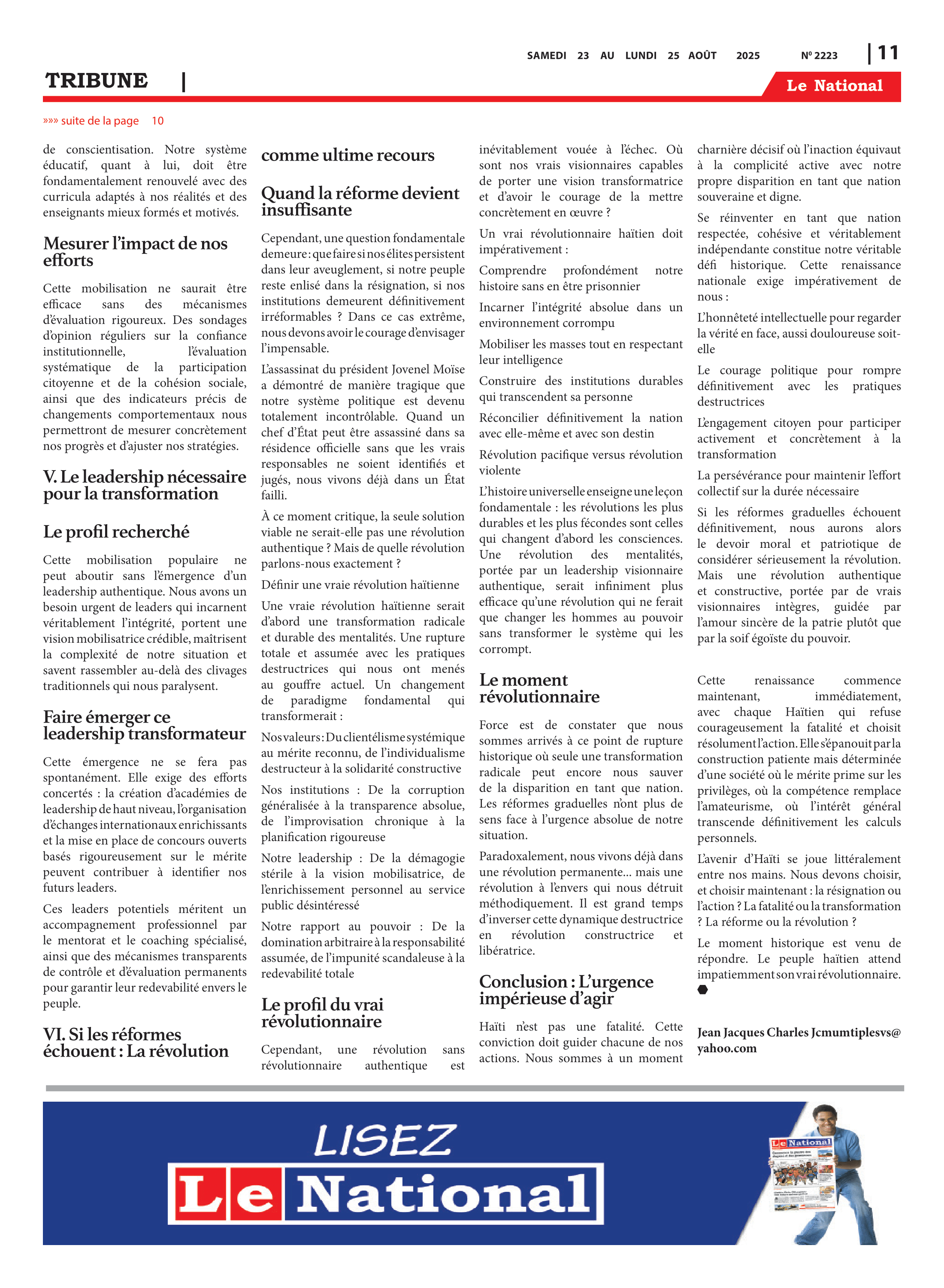 Page 11 de l'édition 2223