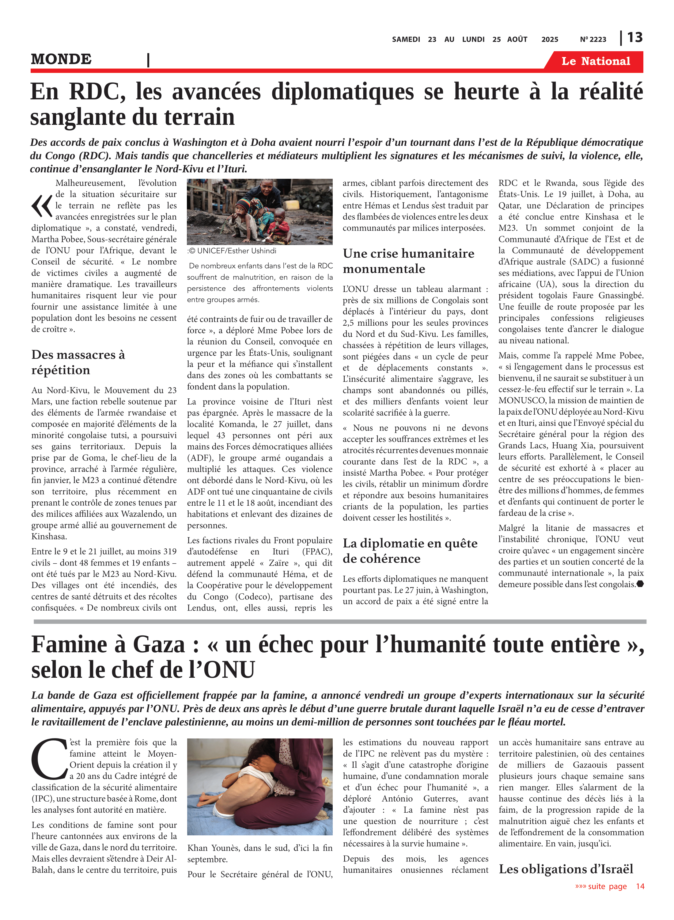 Page 13 de l'édition 2223
