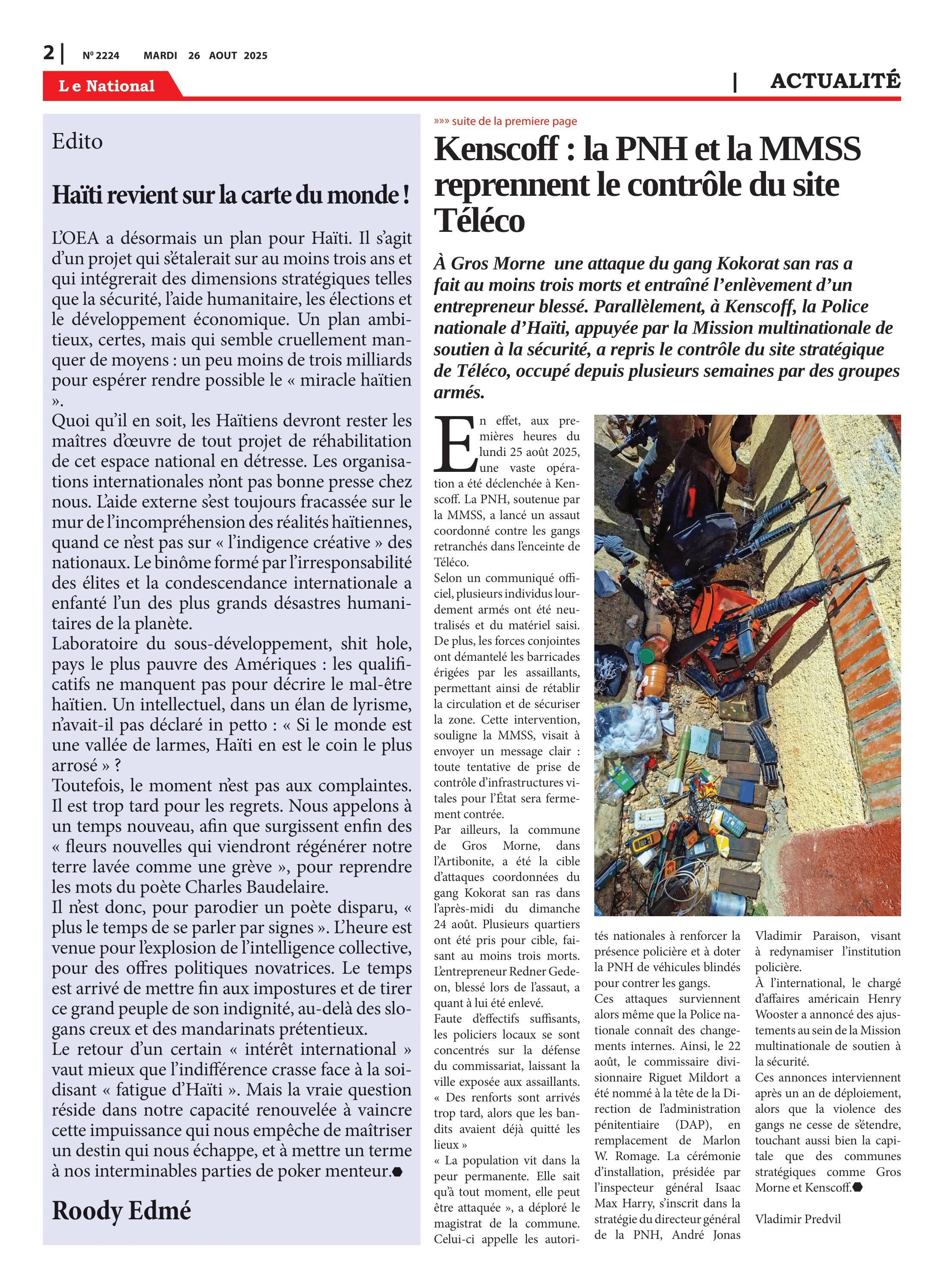 Page 2 de l'édition 2224