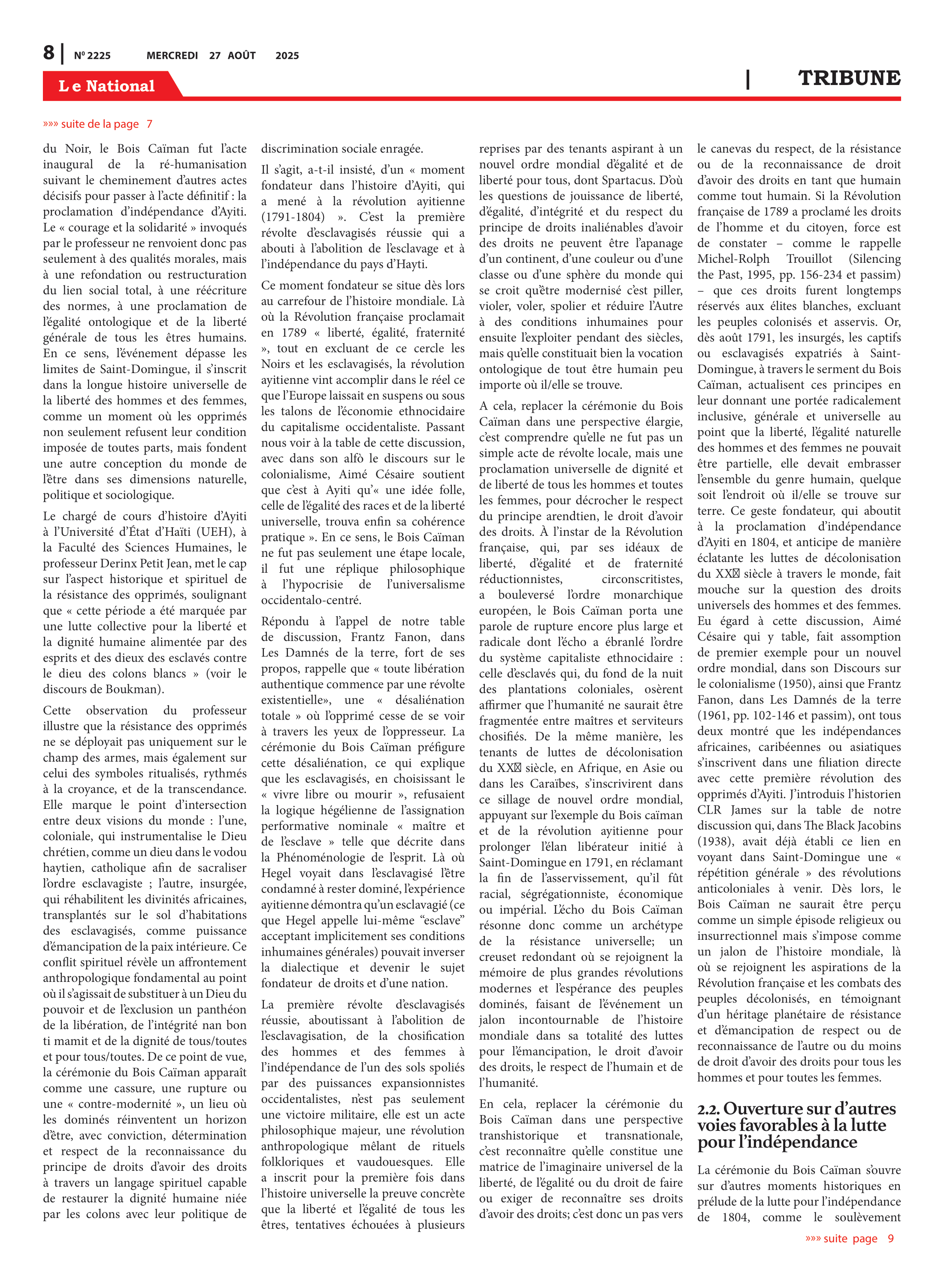 Page 8 de l'édition 2225