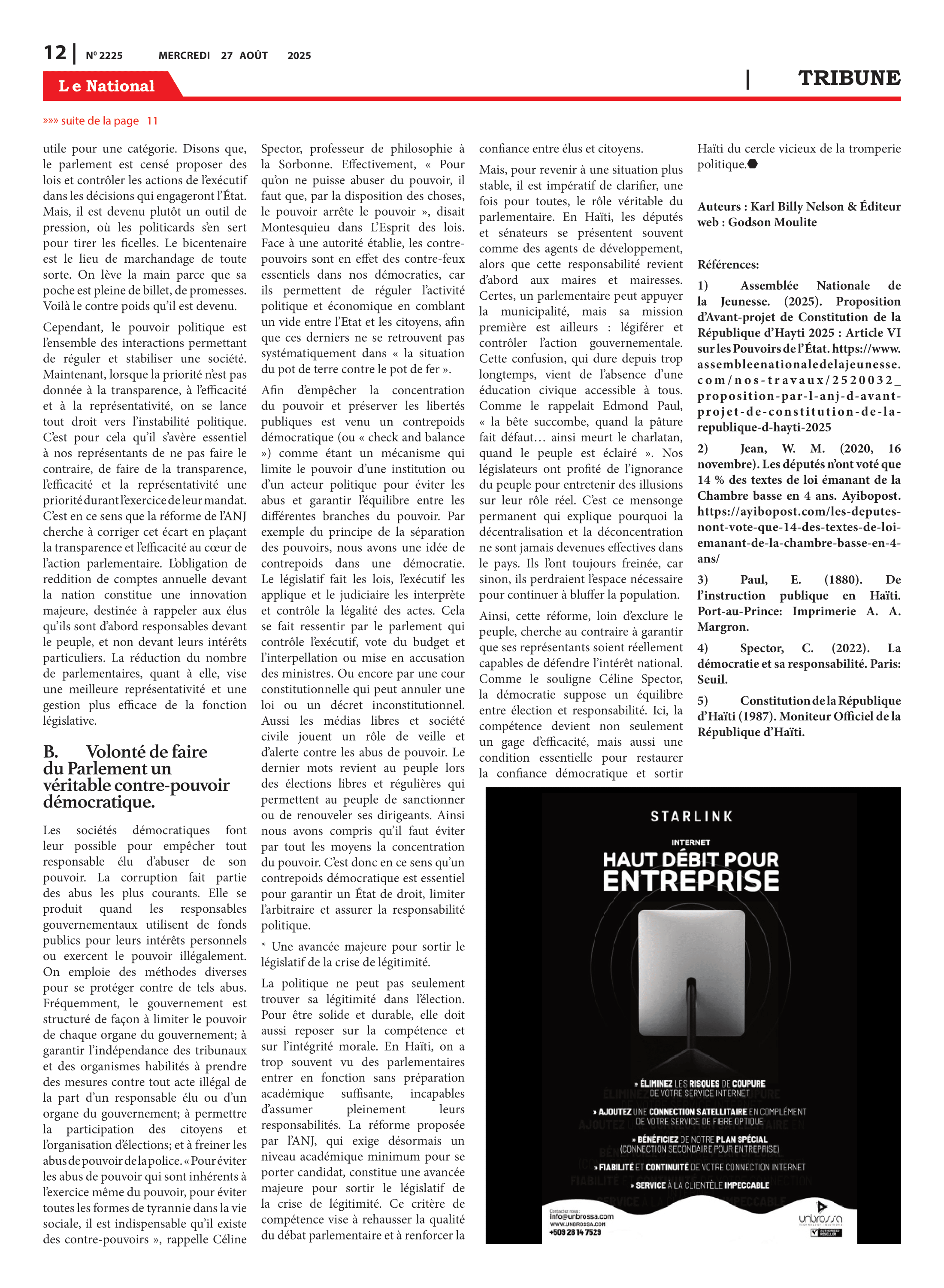 Page 12 de l'édition 2225