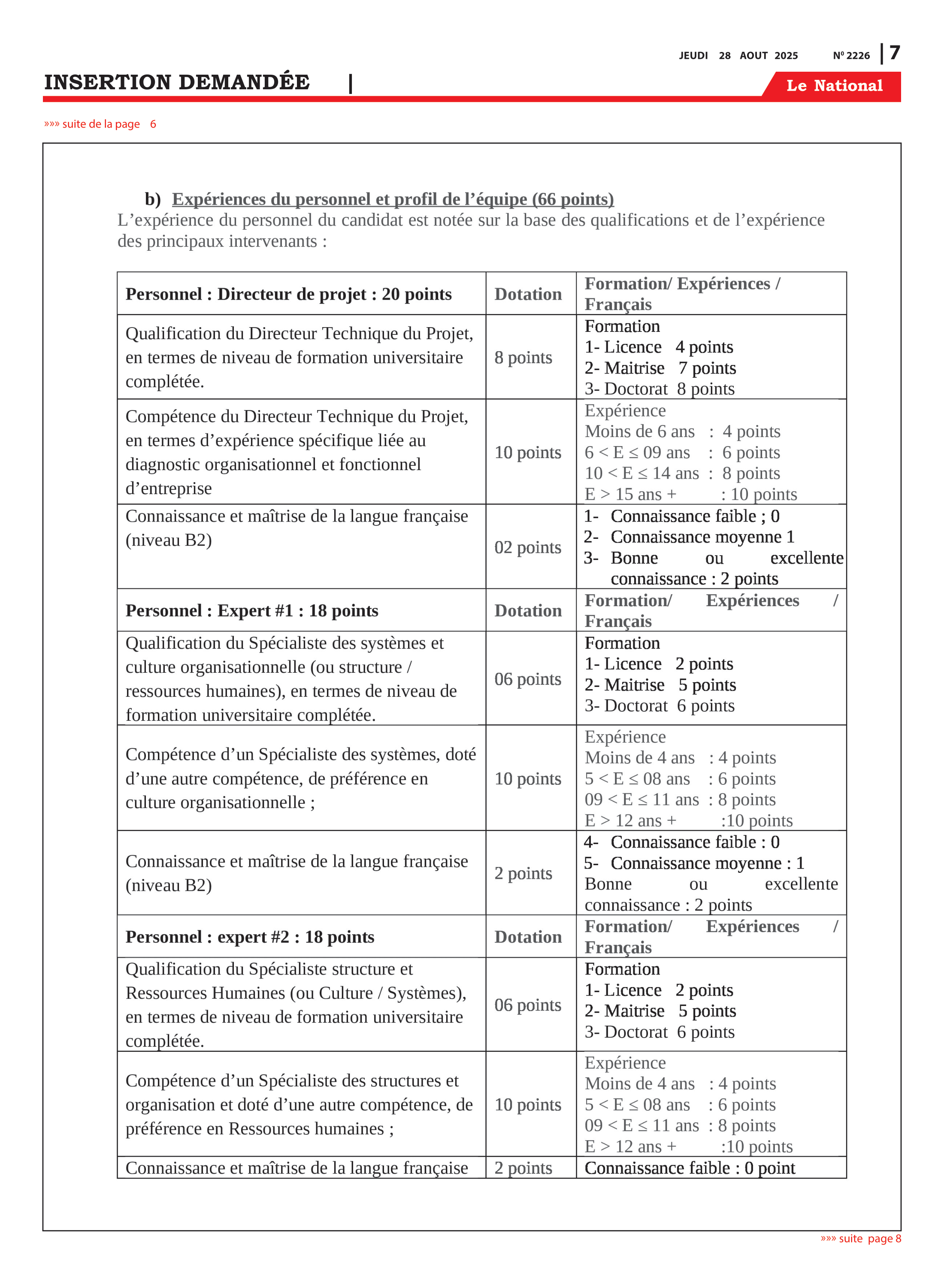 Page 7 de l'édition 2226