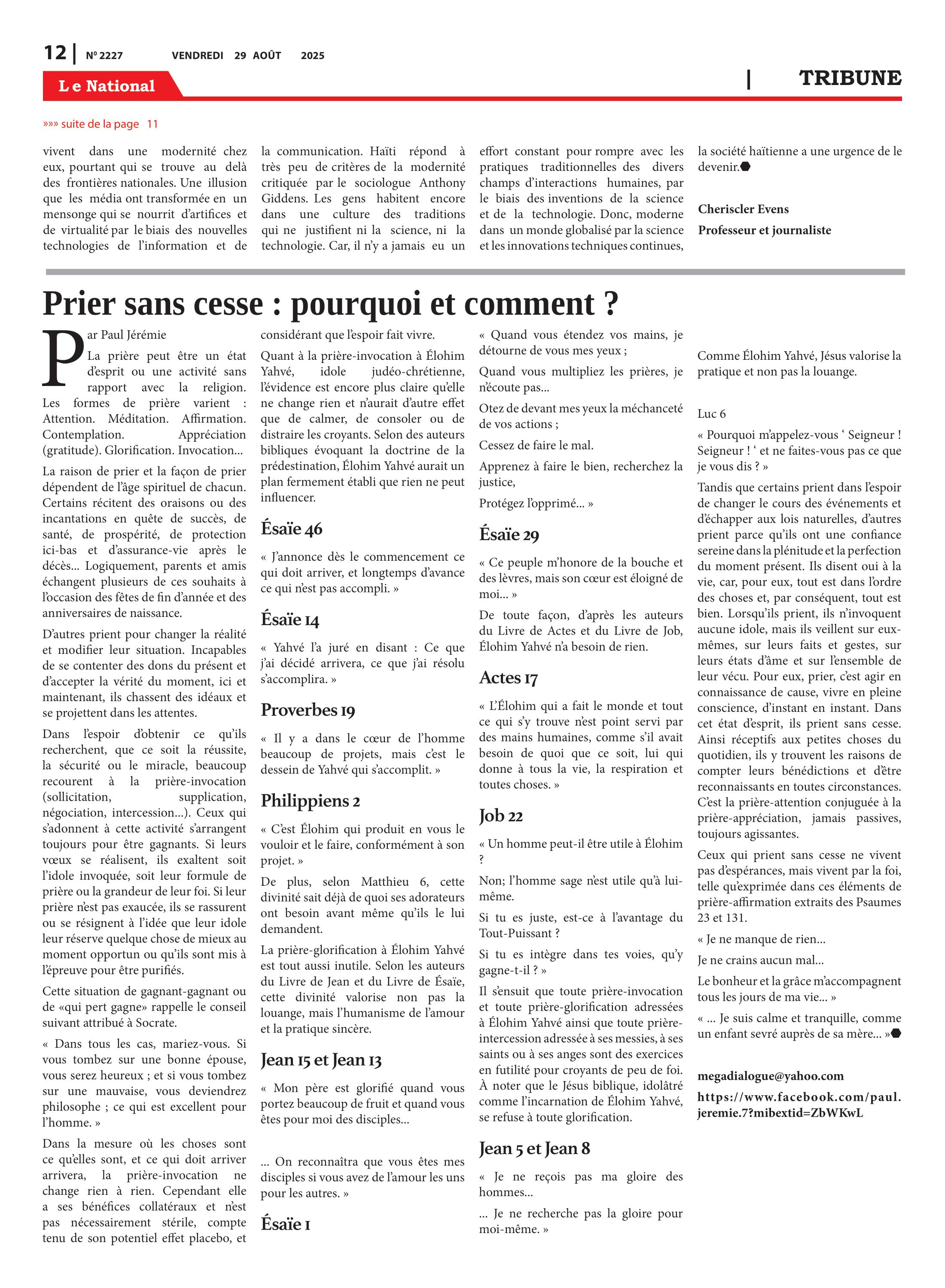Page 12 de l'édition 2227