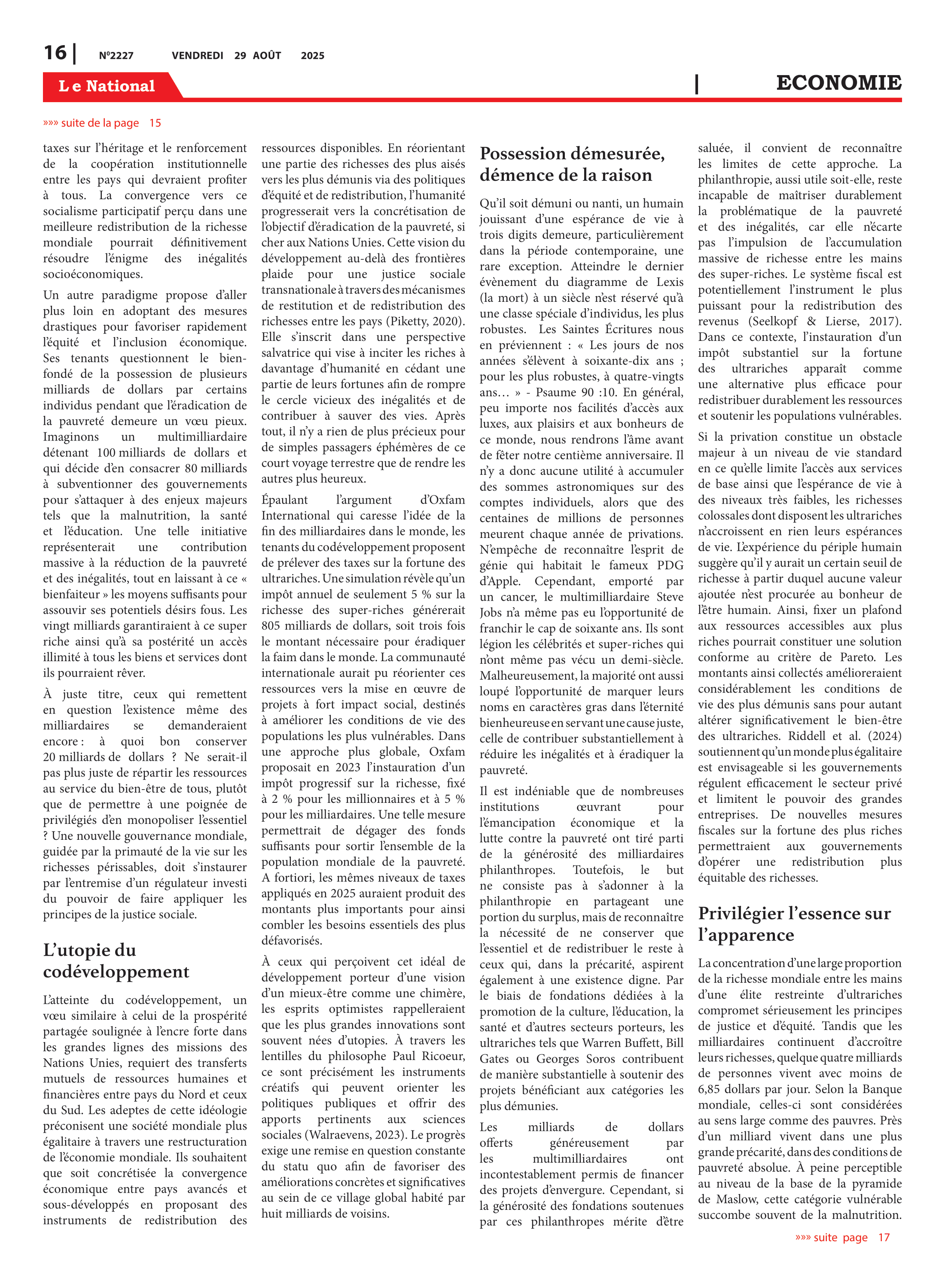 Page 16 de l'édition 2227