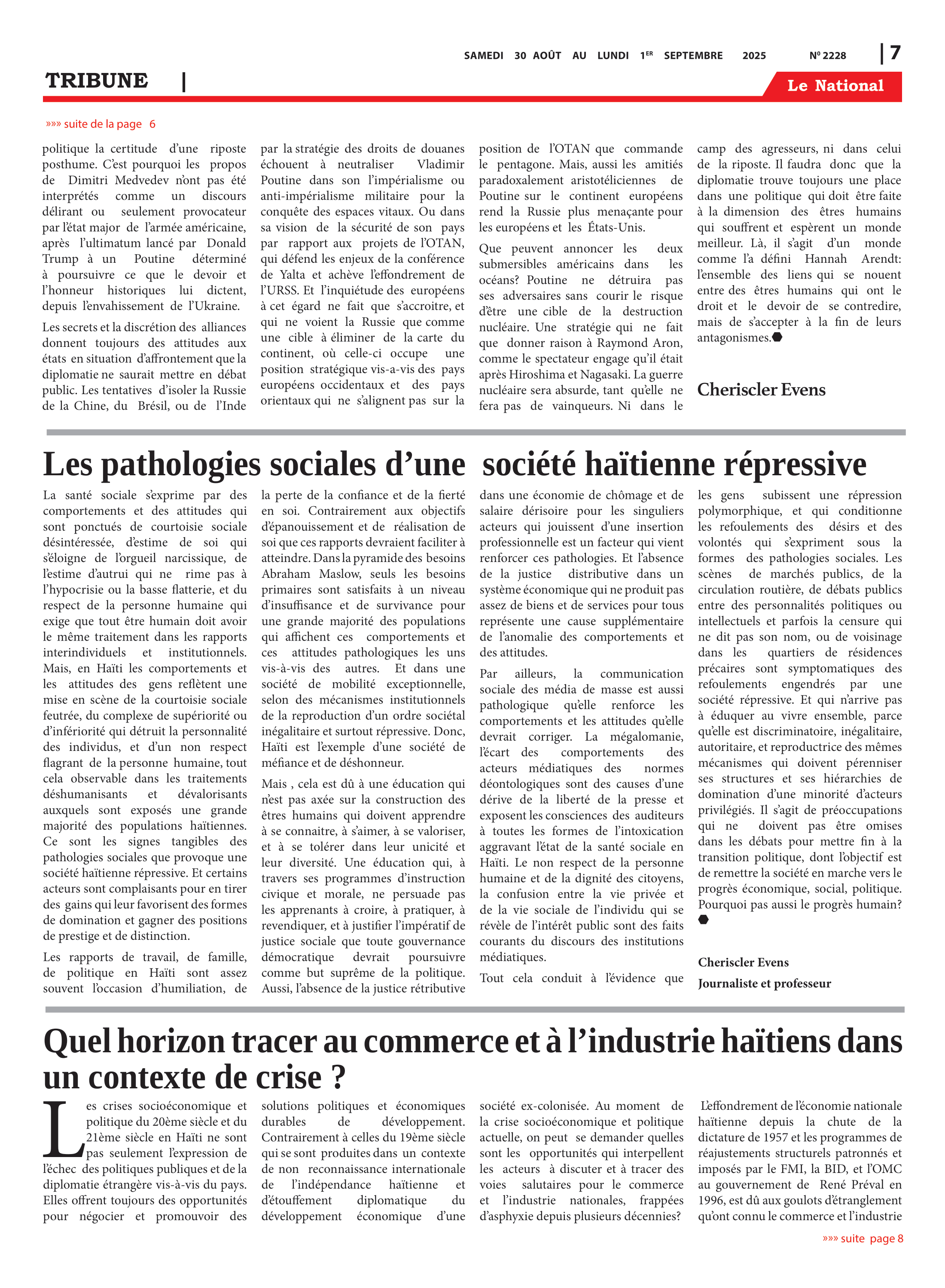 Page 7 de l'édition 2228
