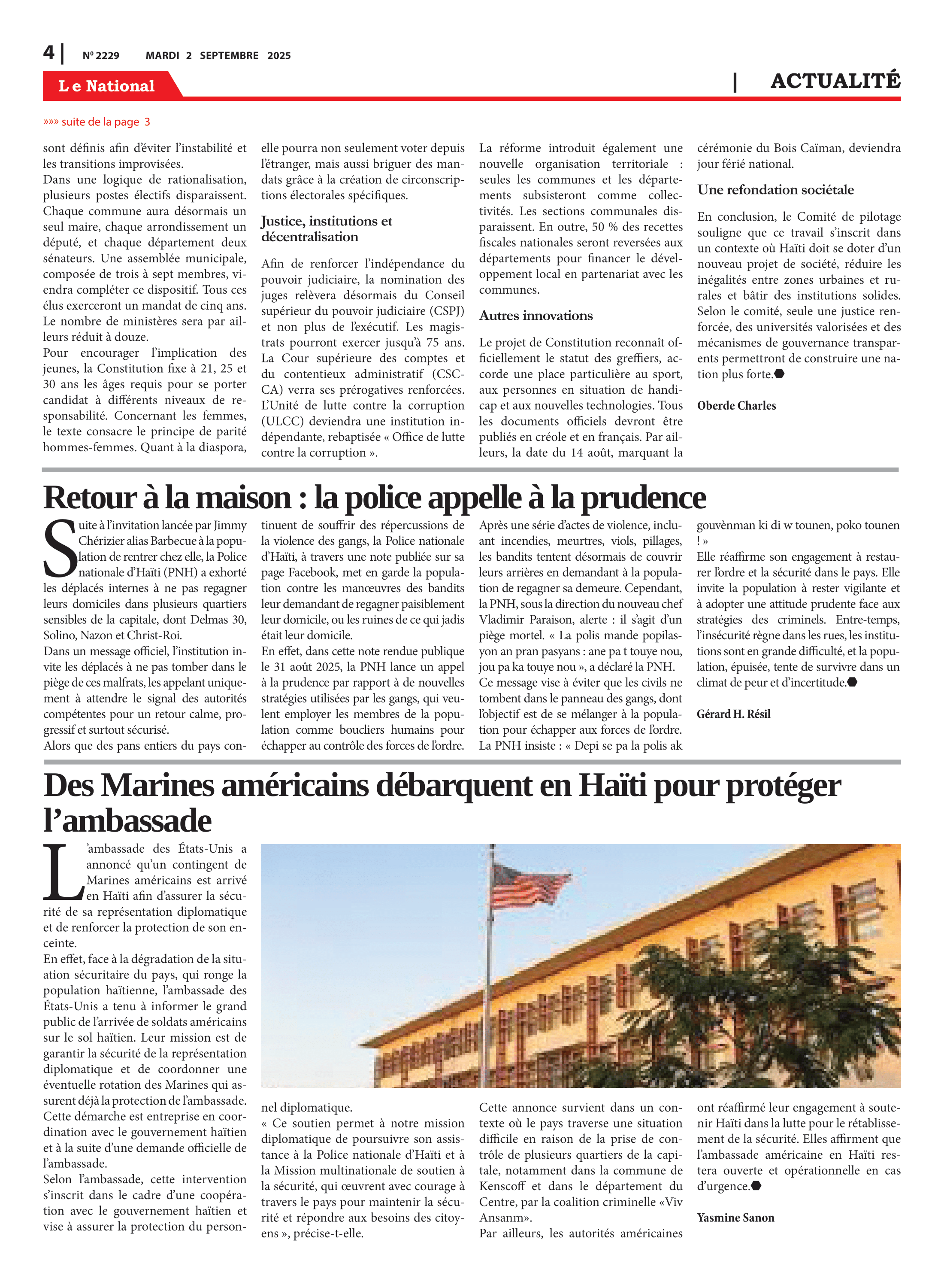Page 4 de l'édition 2229