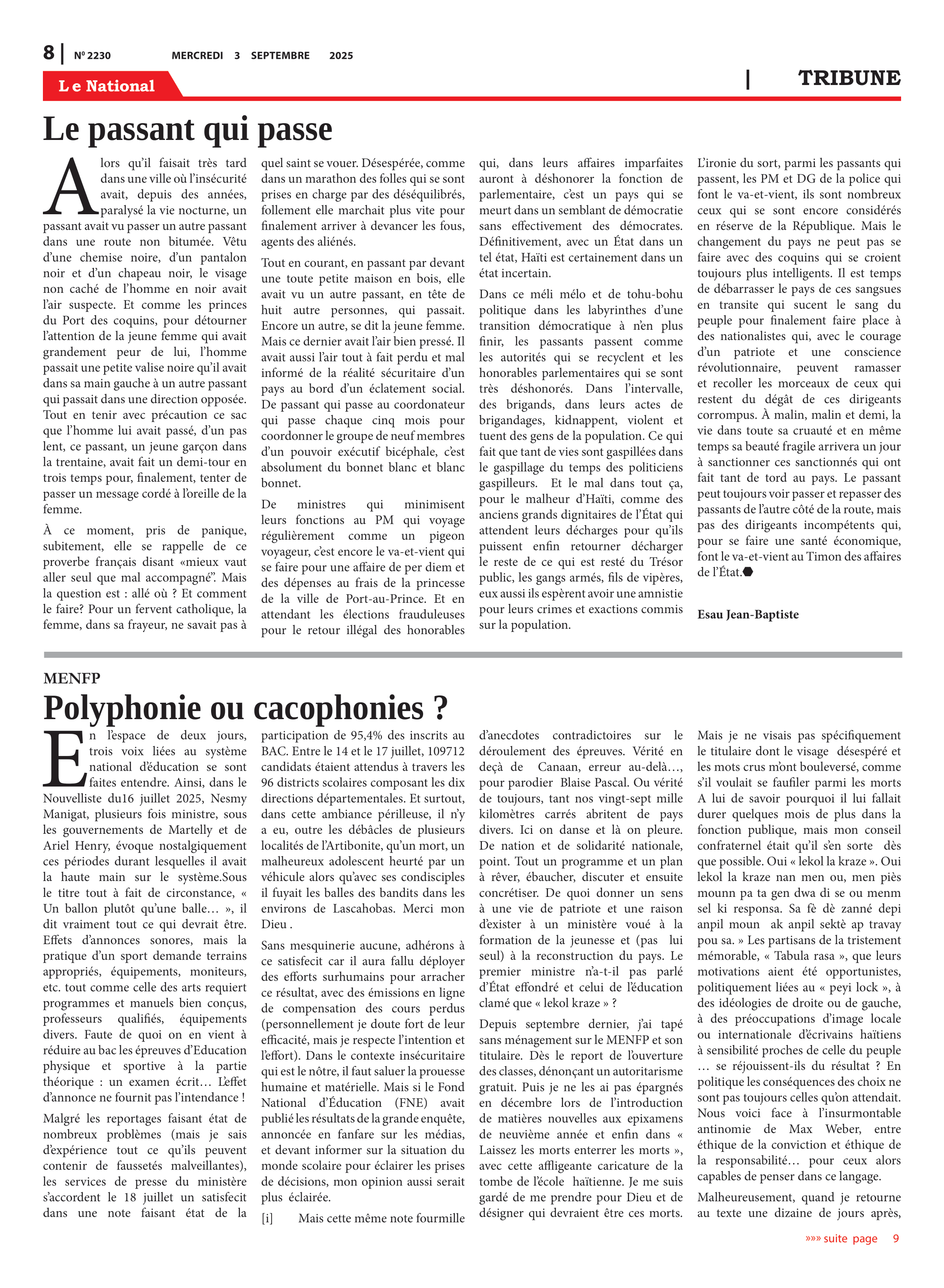 Page 8 de l'édition 2230