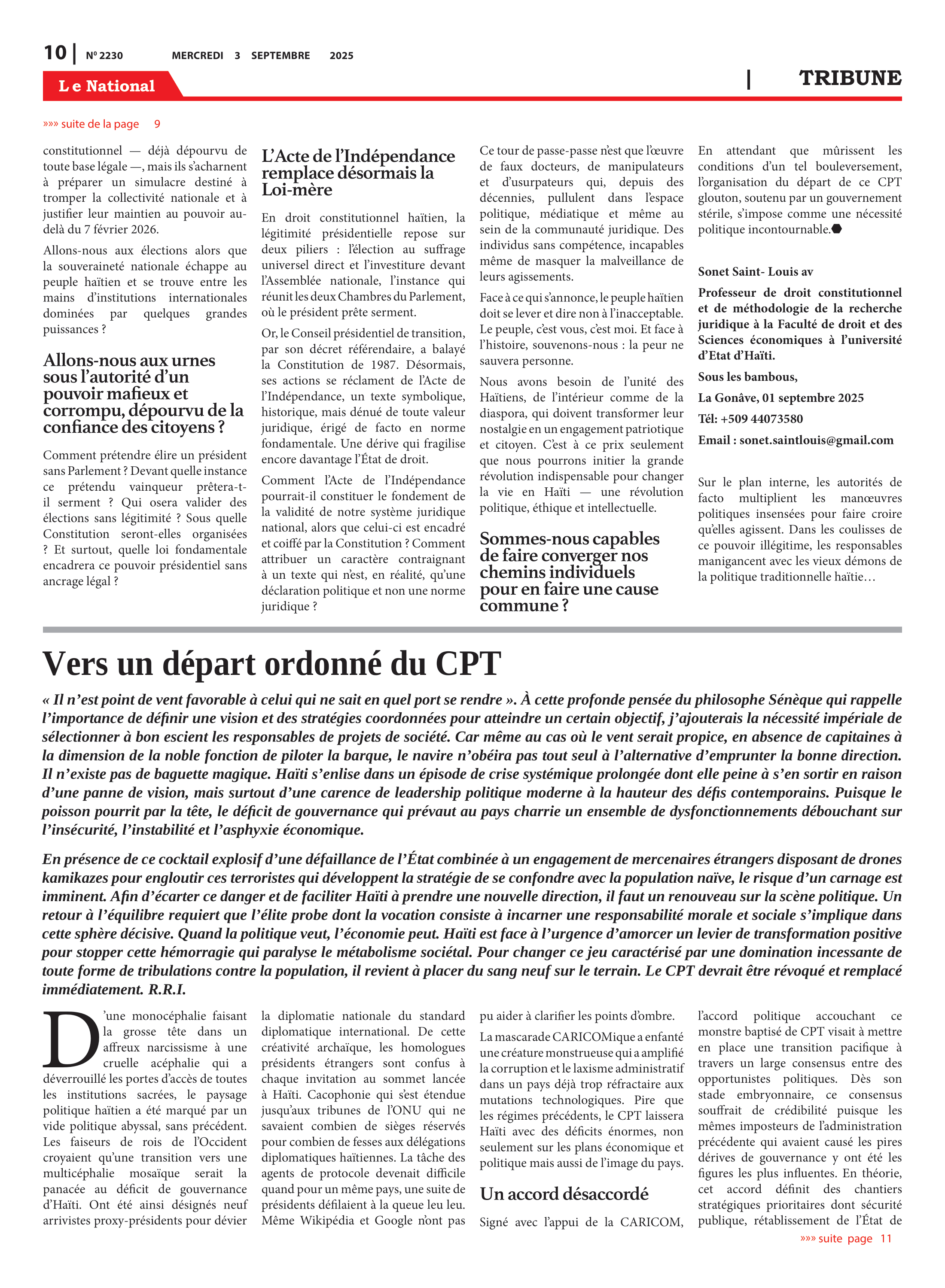 Page 10 de l'édition 2230