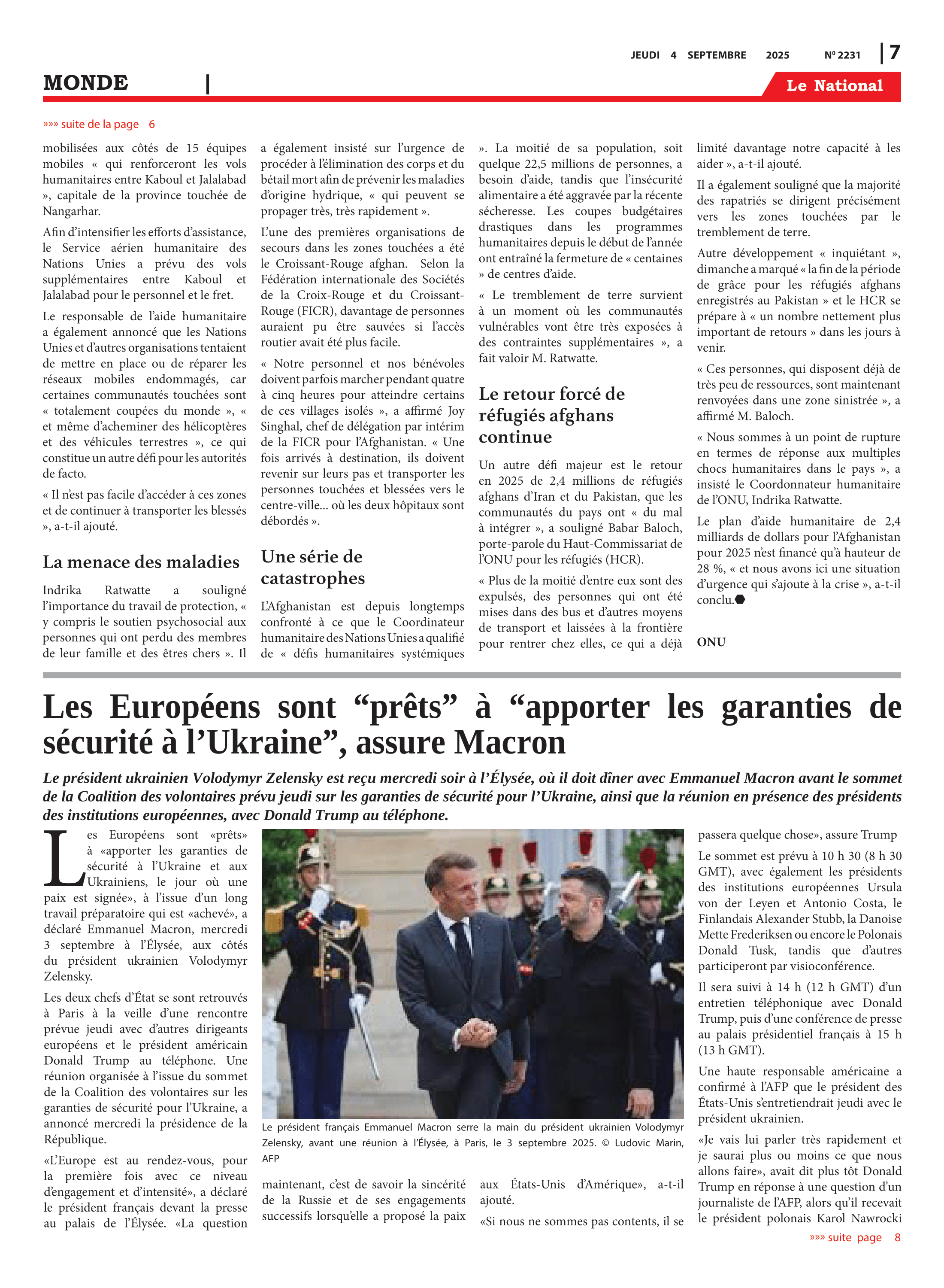 Page 7 de l'édition 2231
