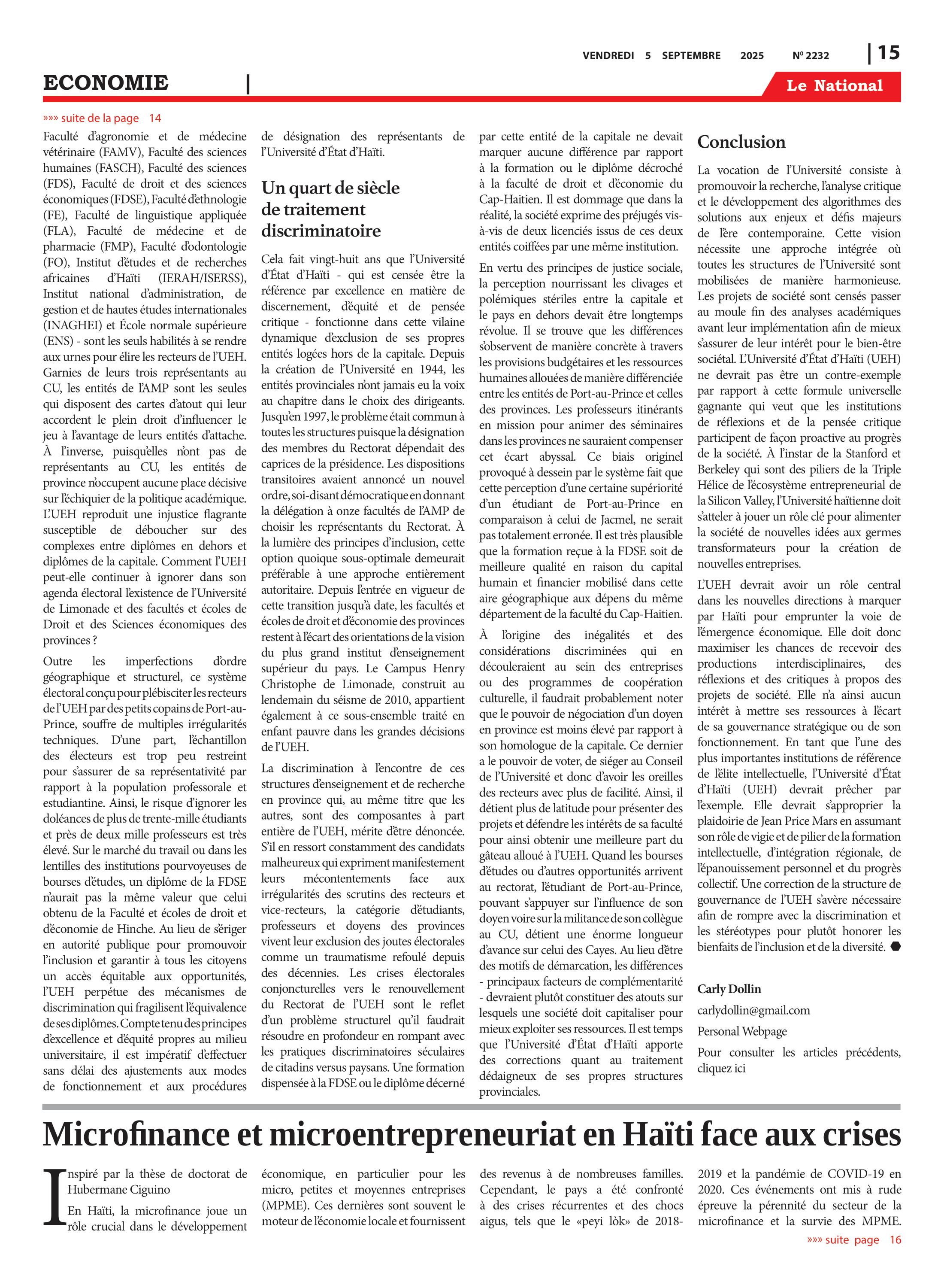 Page 15 de l'édition 2232