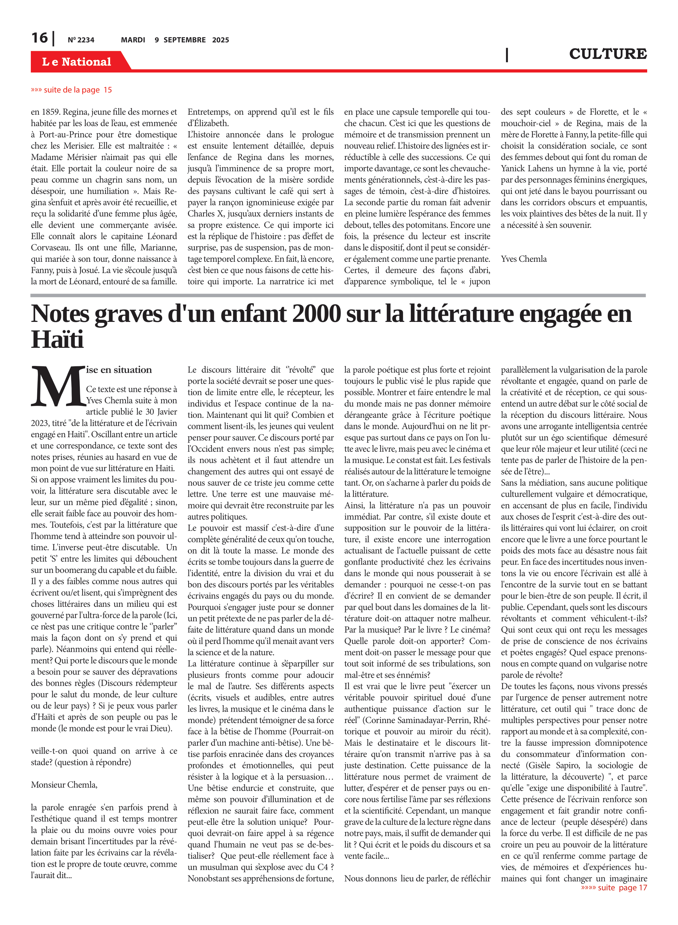 Page 16 de l'édition 2234