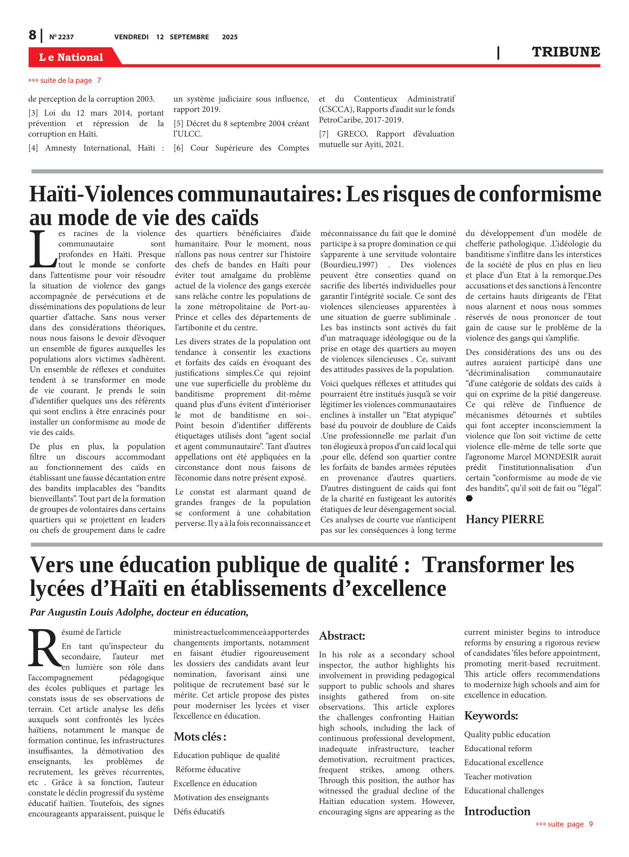 Page 8 de l'édition 2237
