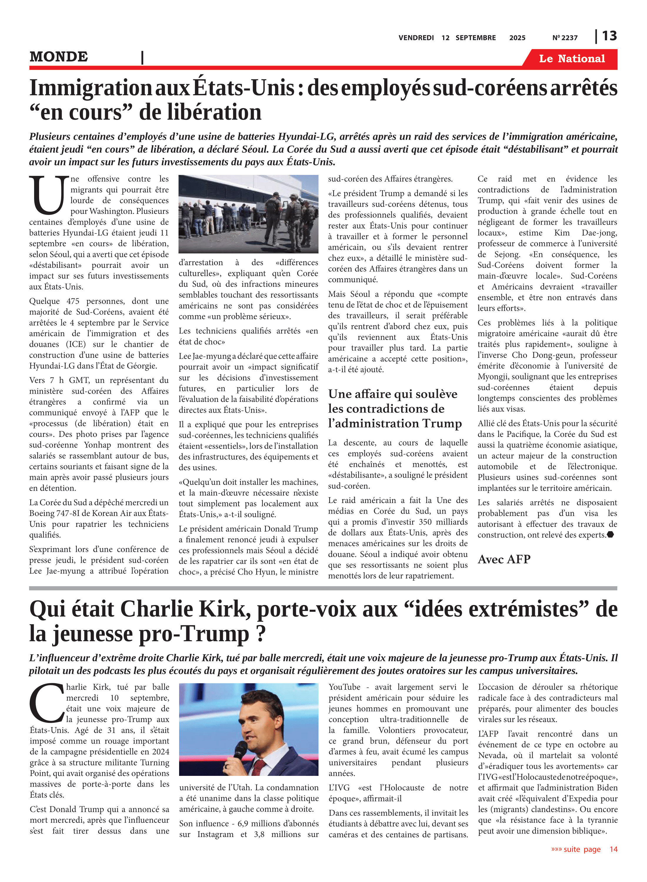Page 13 de l'édition 2237