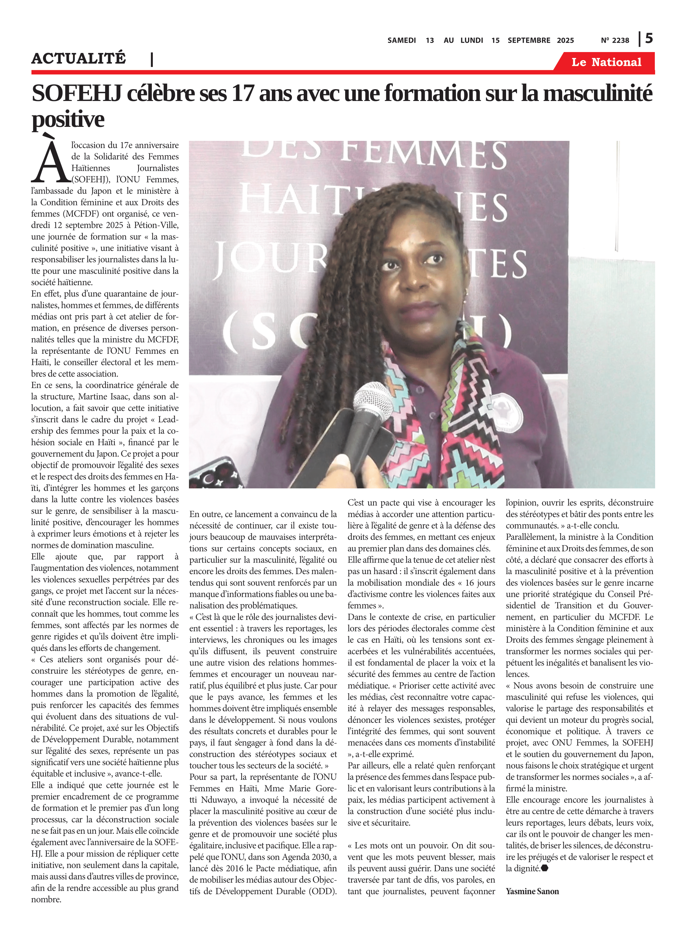 Page 5 de l'édition 2238