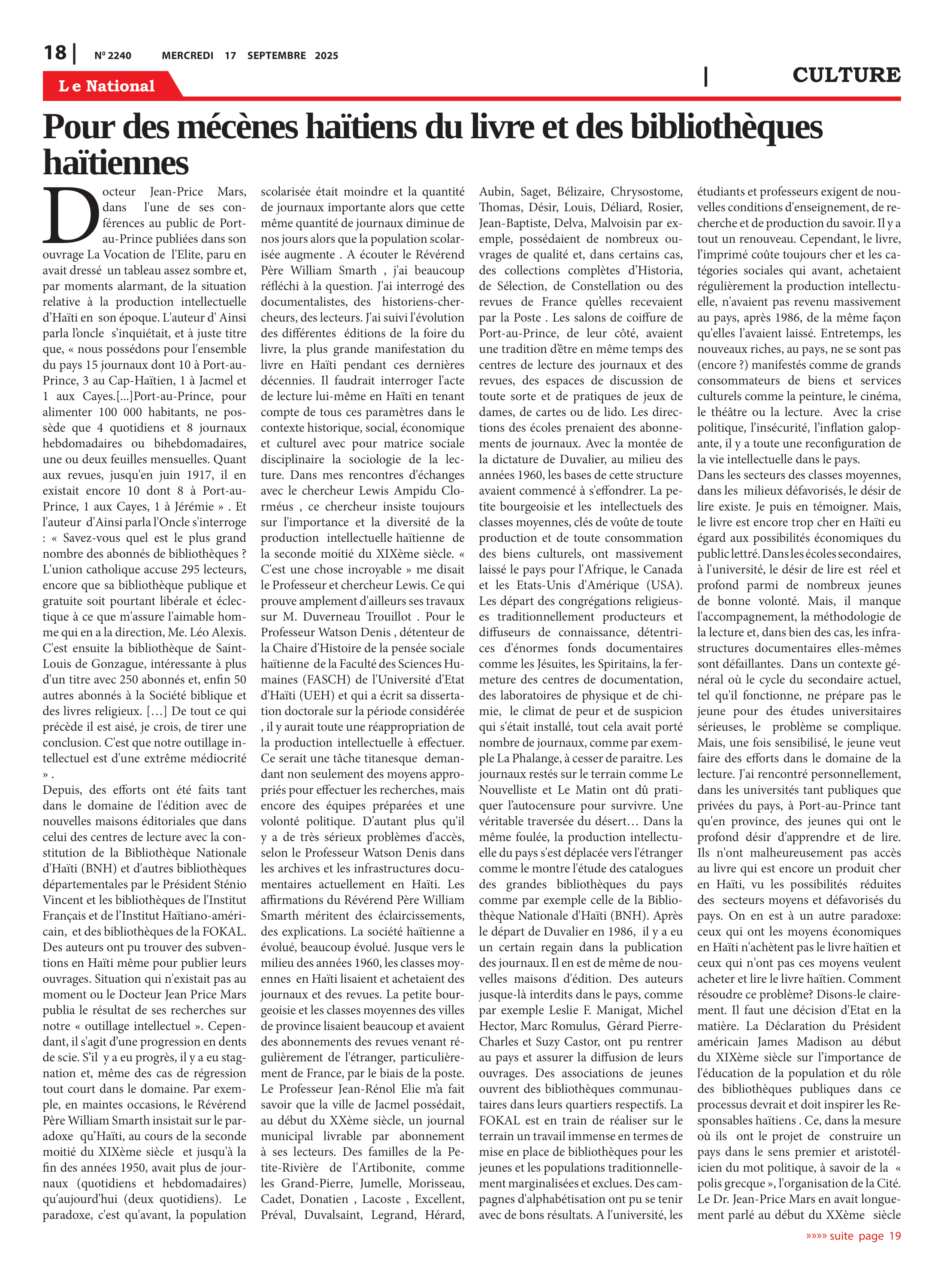 Page 18 de l'édition 2240