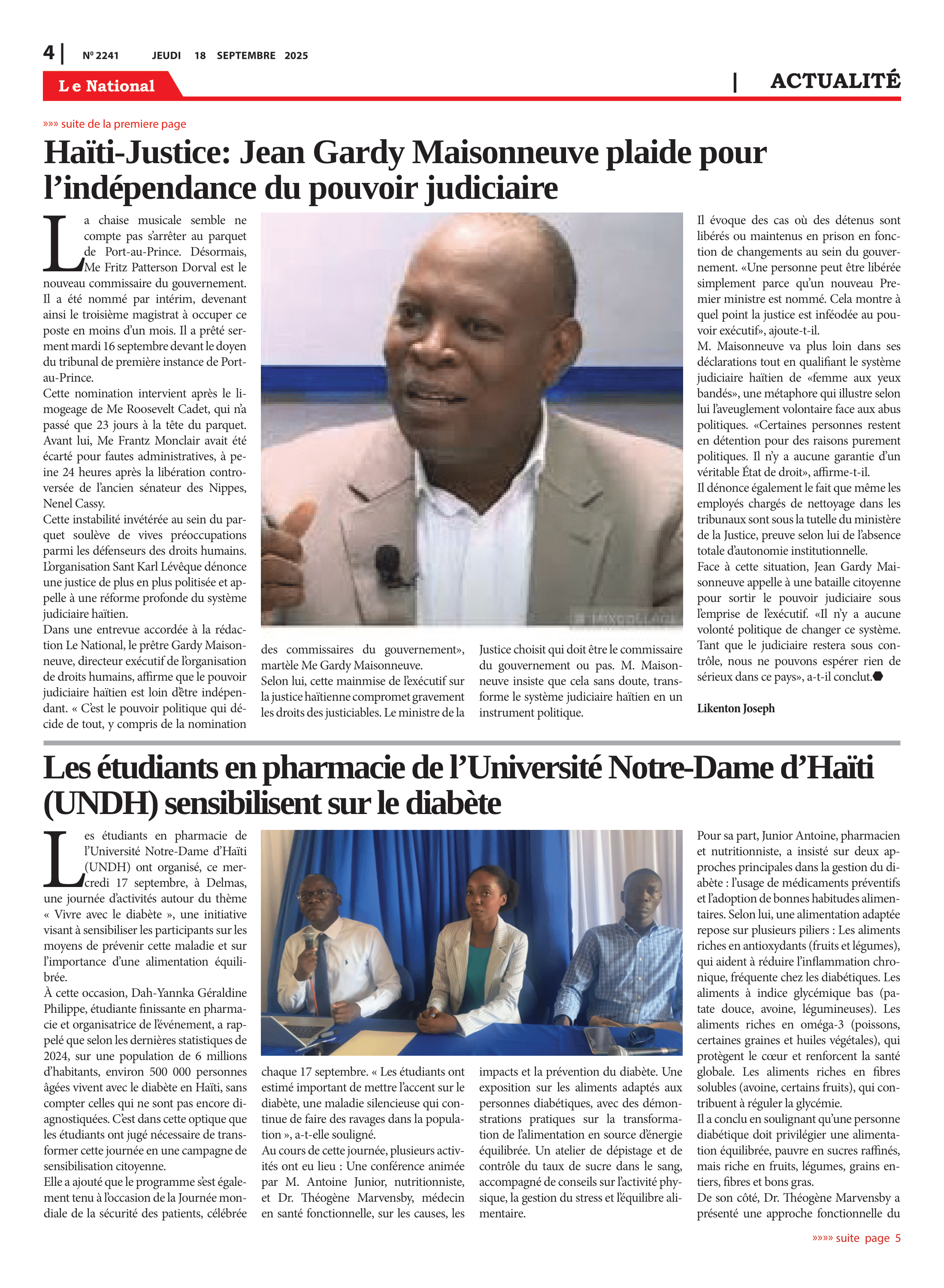 Page 4 de l'édition 2241