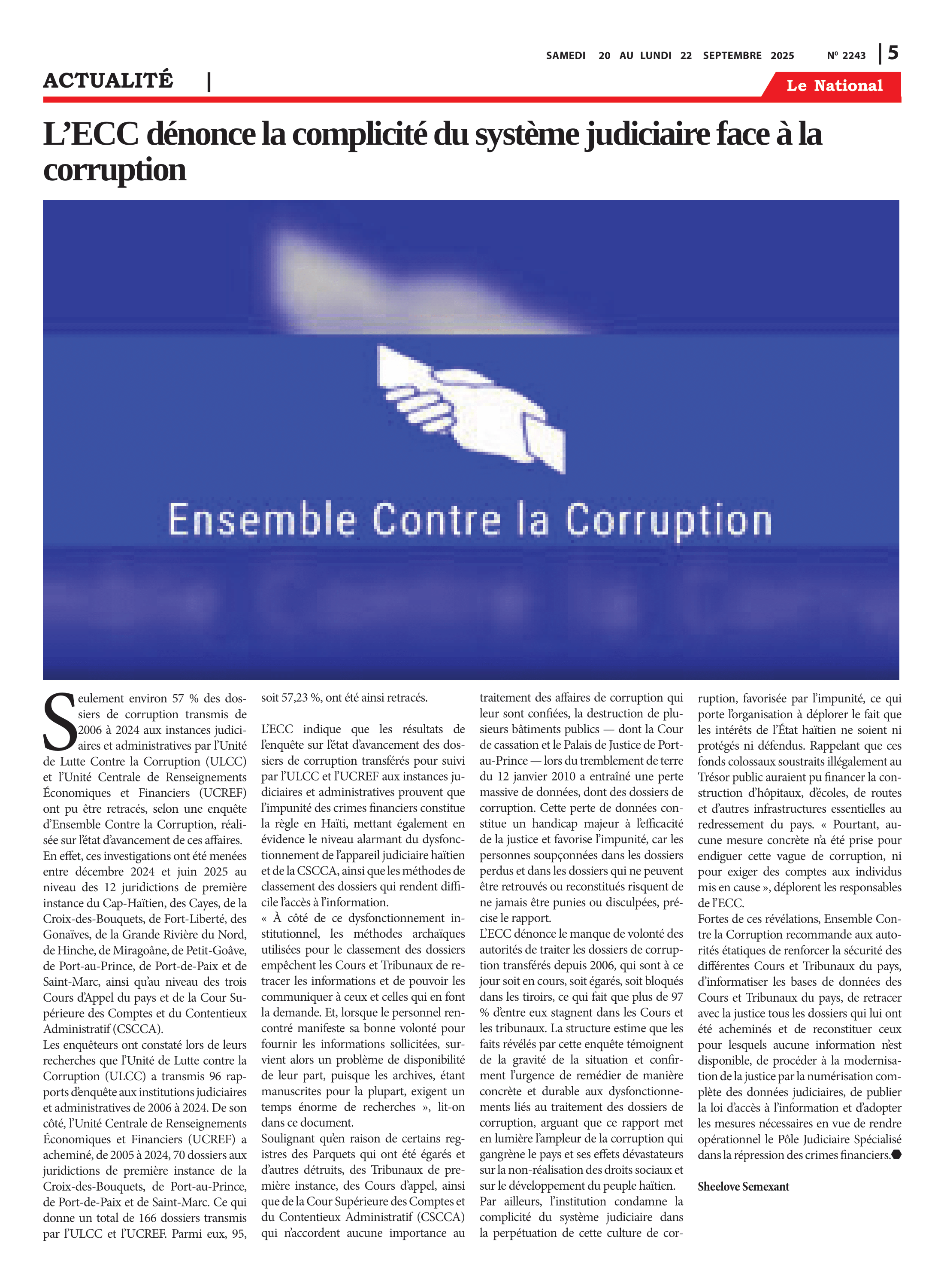 Page 5 de l'édition 2243