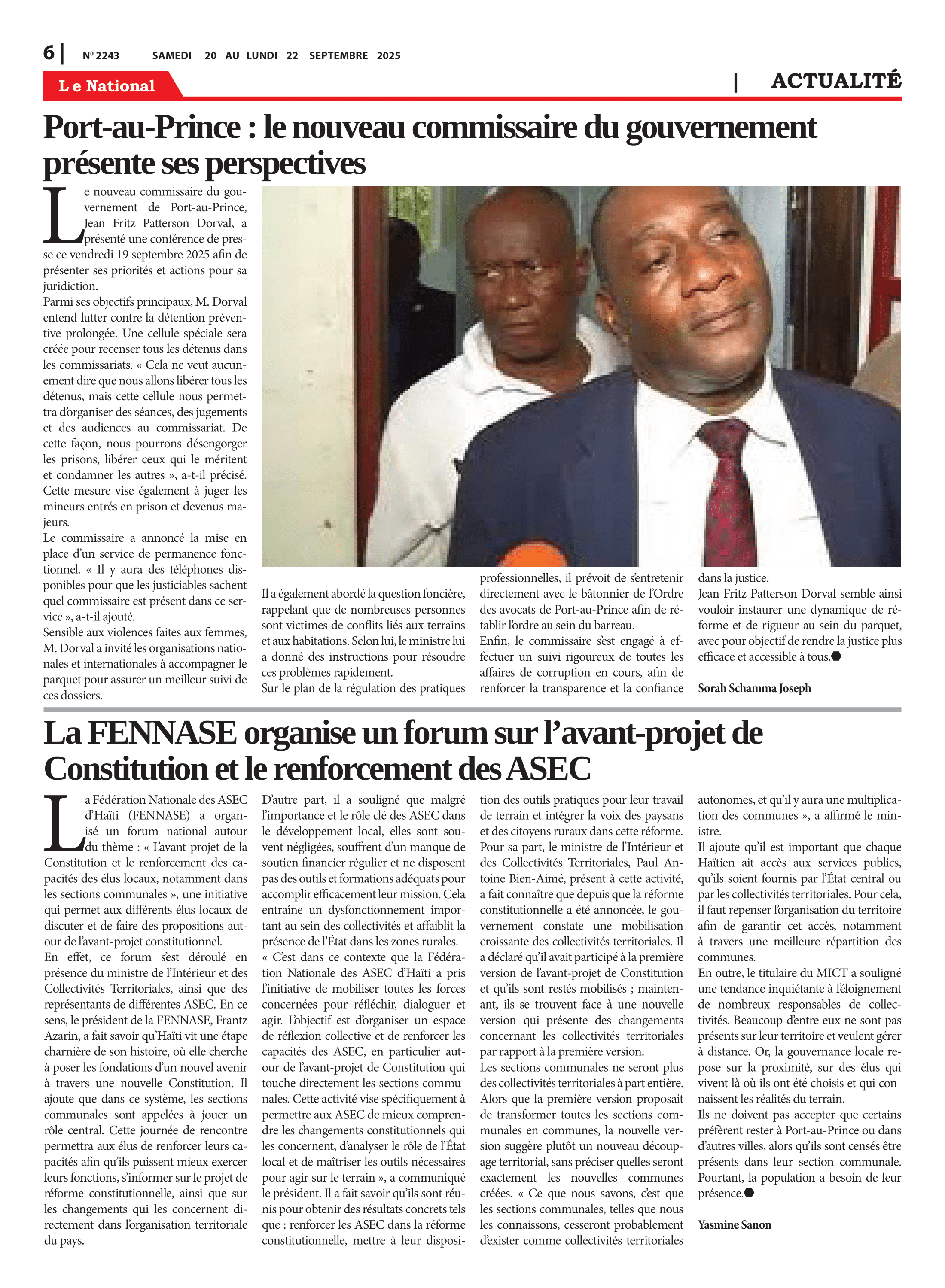 Page 6 de l'édition 2243
