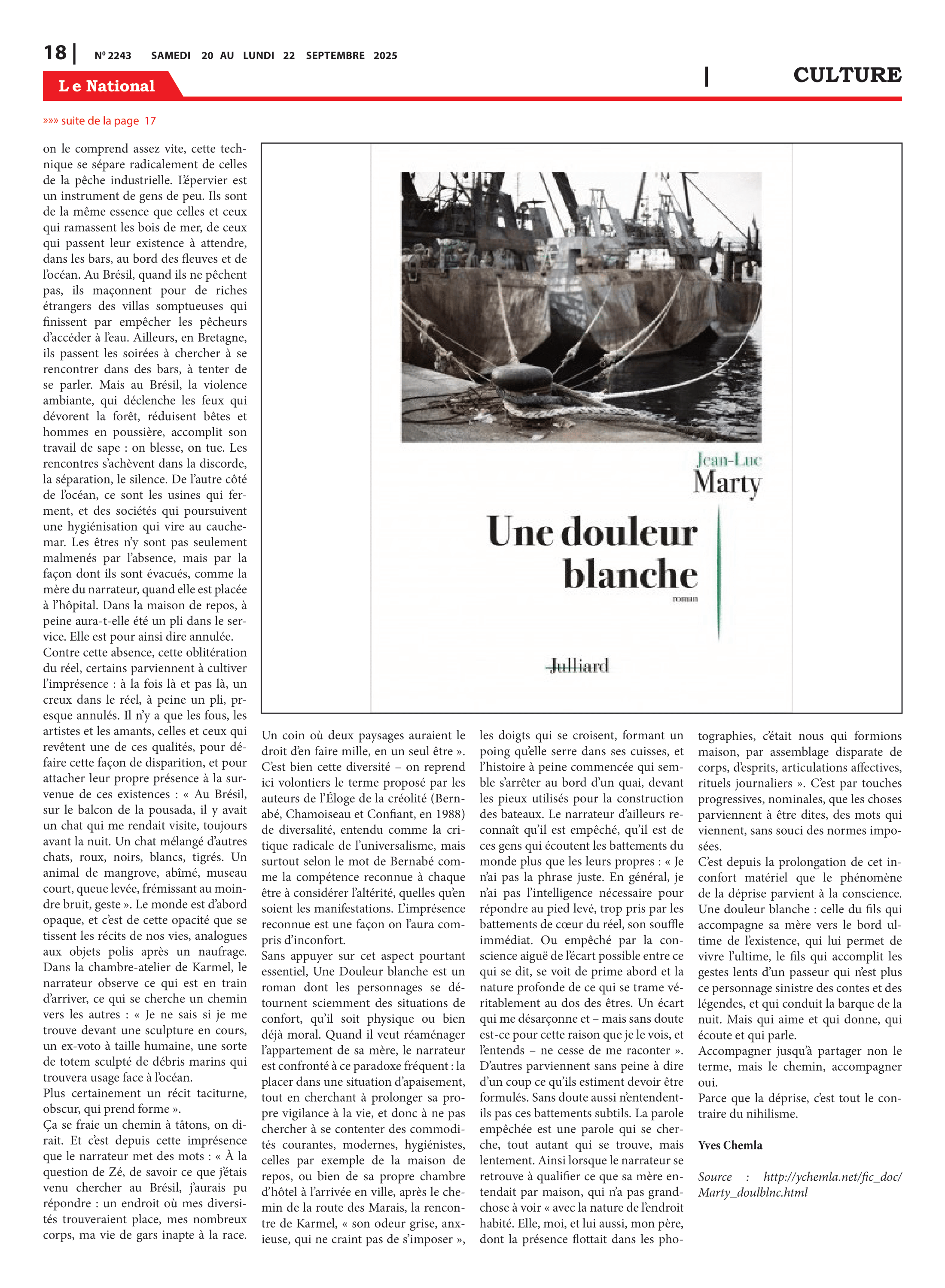 Page 18 de l'édition 2243