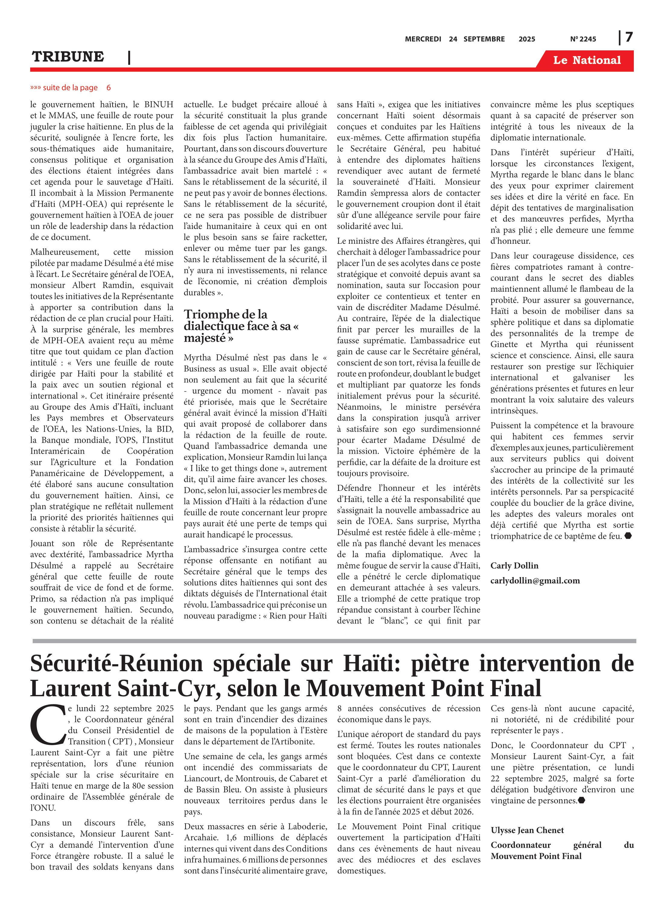 Page 7 de l'édition 2245