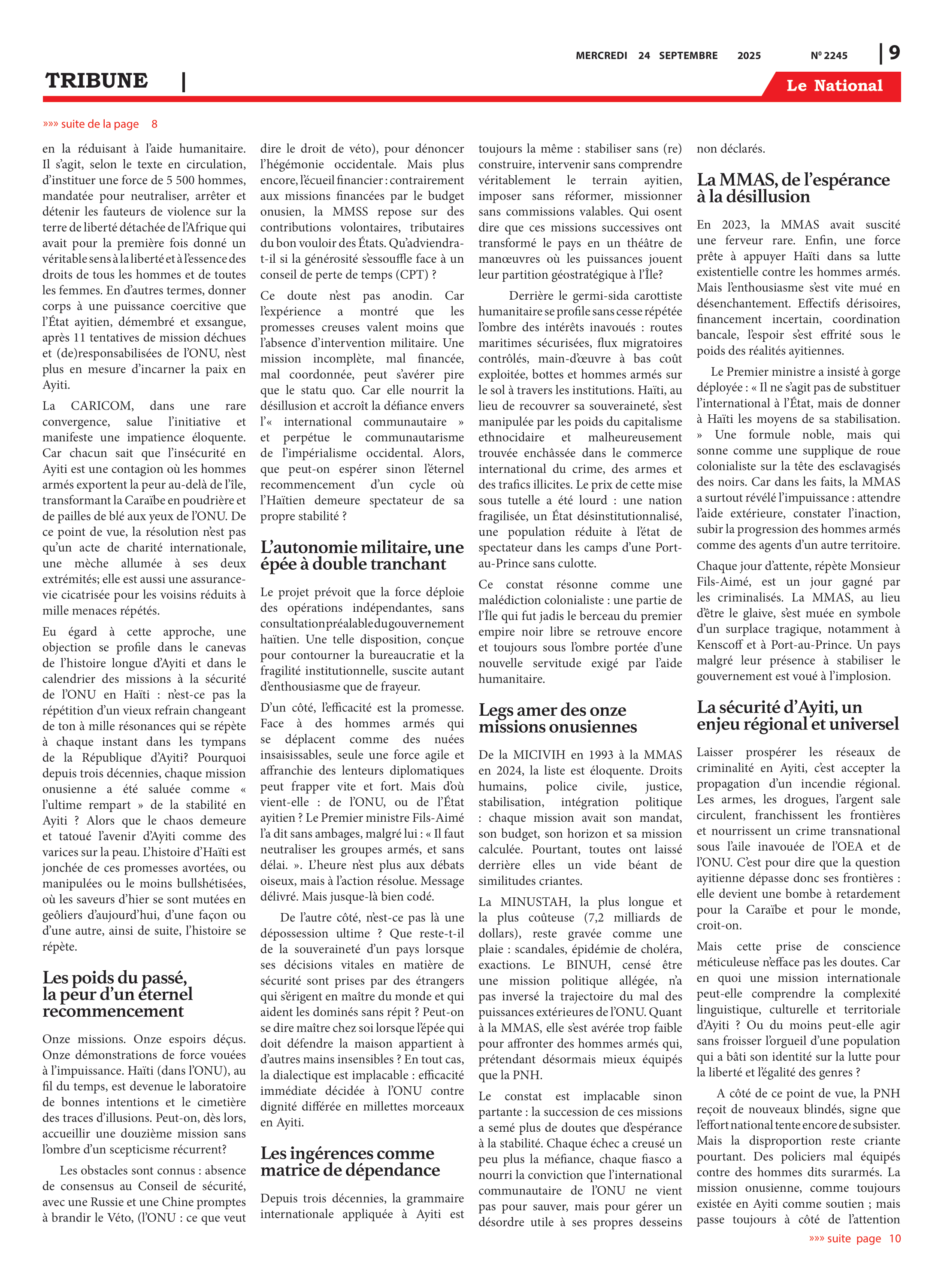 Page 9 de l'édition 2245