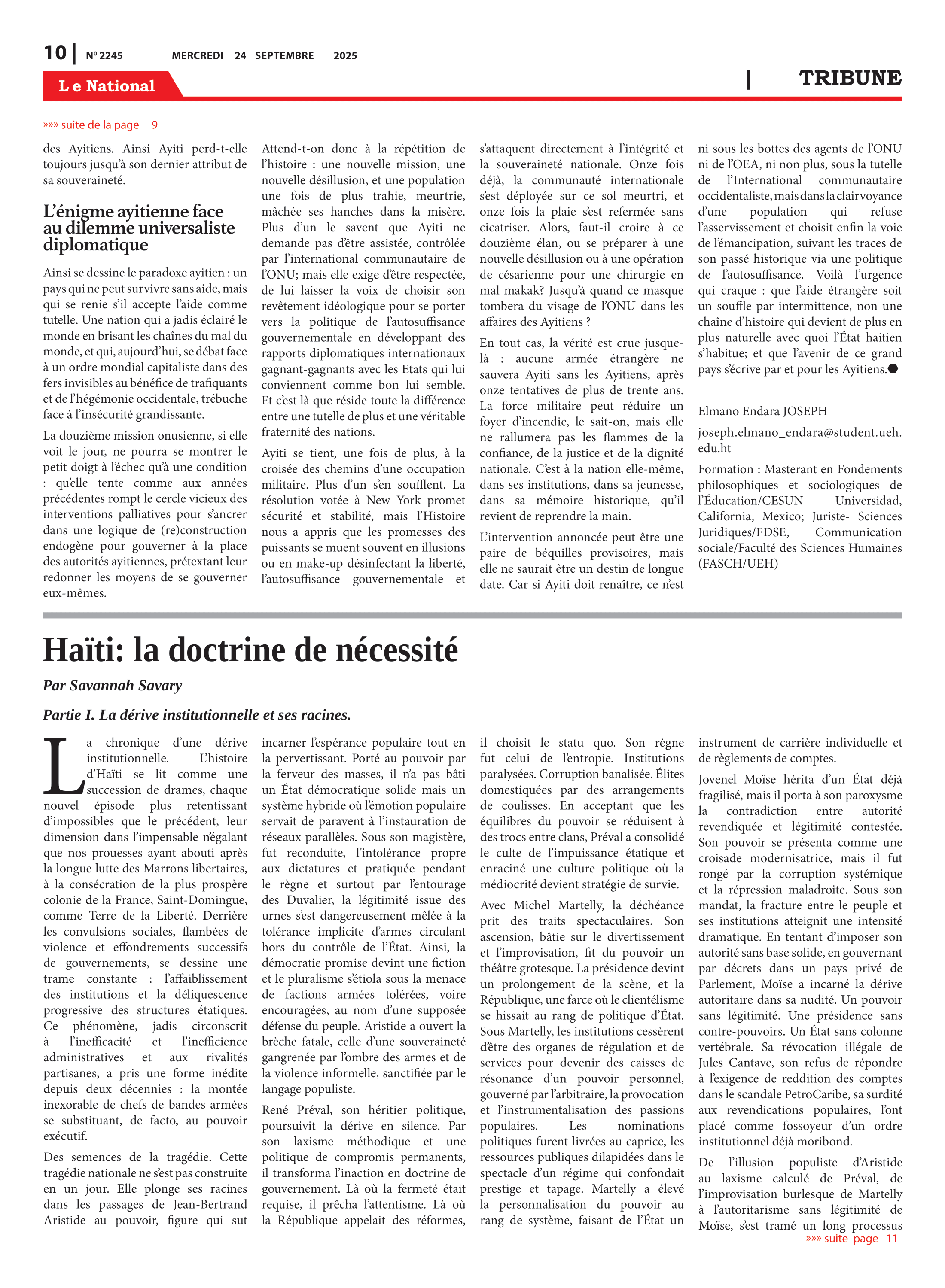 Page 10 de l'édition 2245