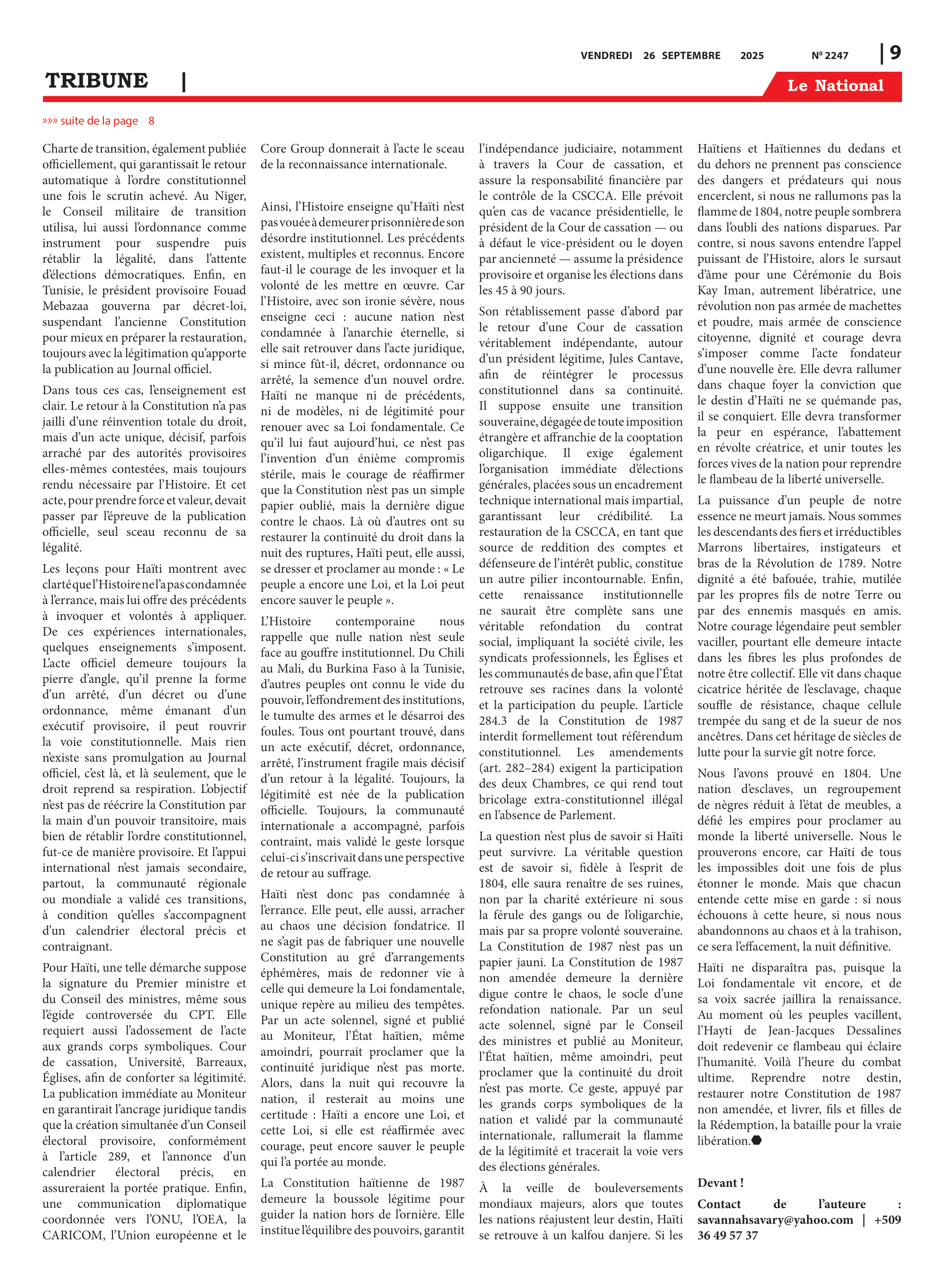 Page 9 de l'édition 2247