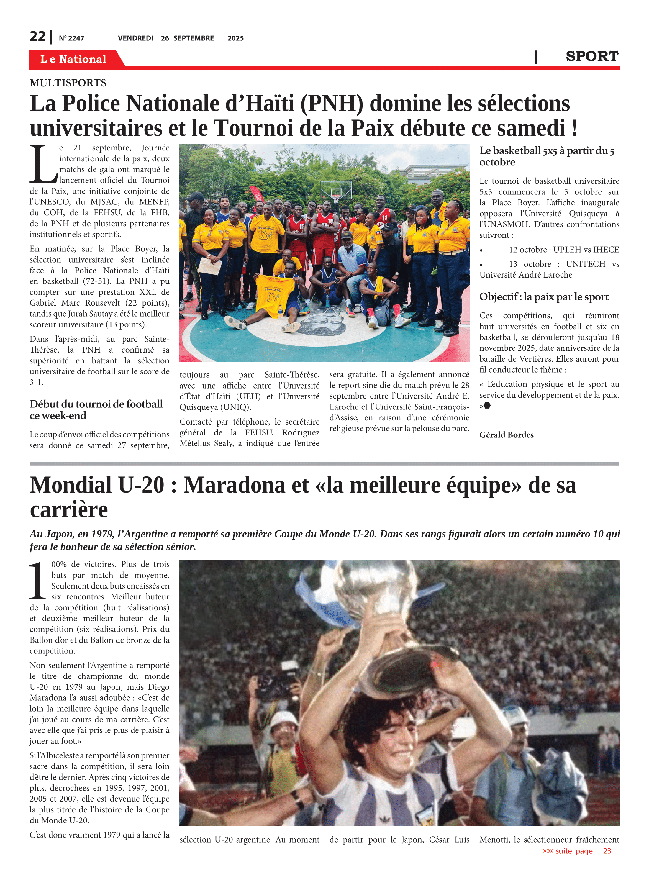 Page 22 de l'édition 2247
