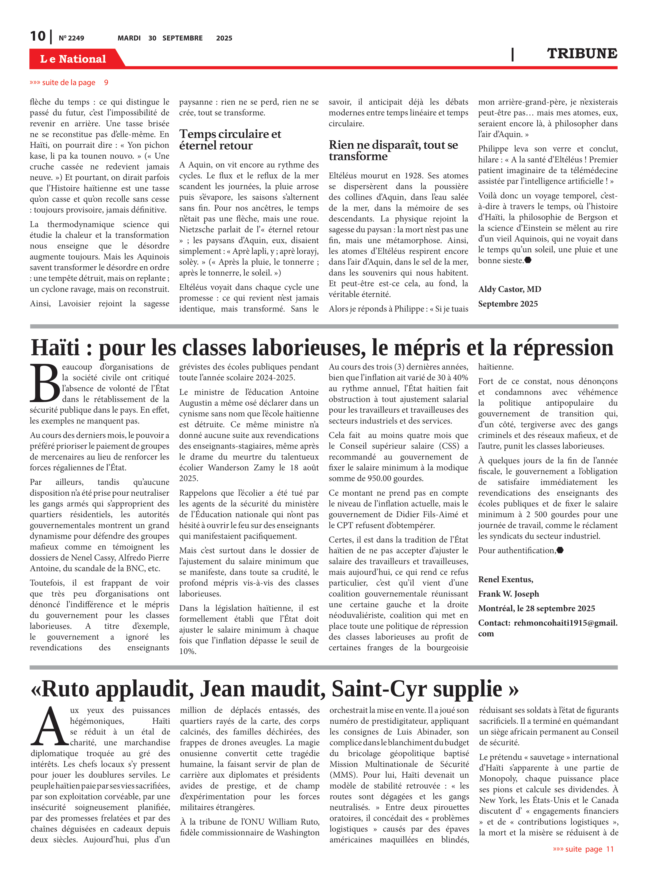 Page 10 de l'édition 2249