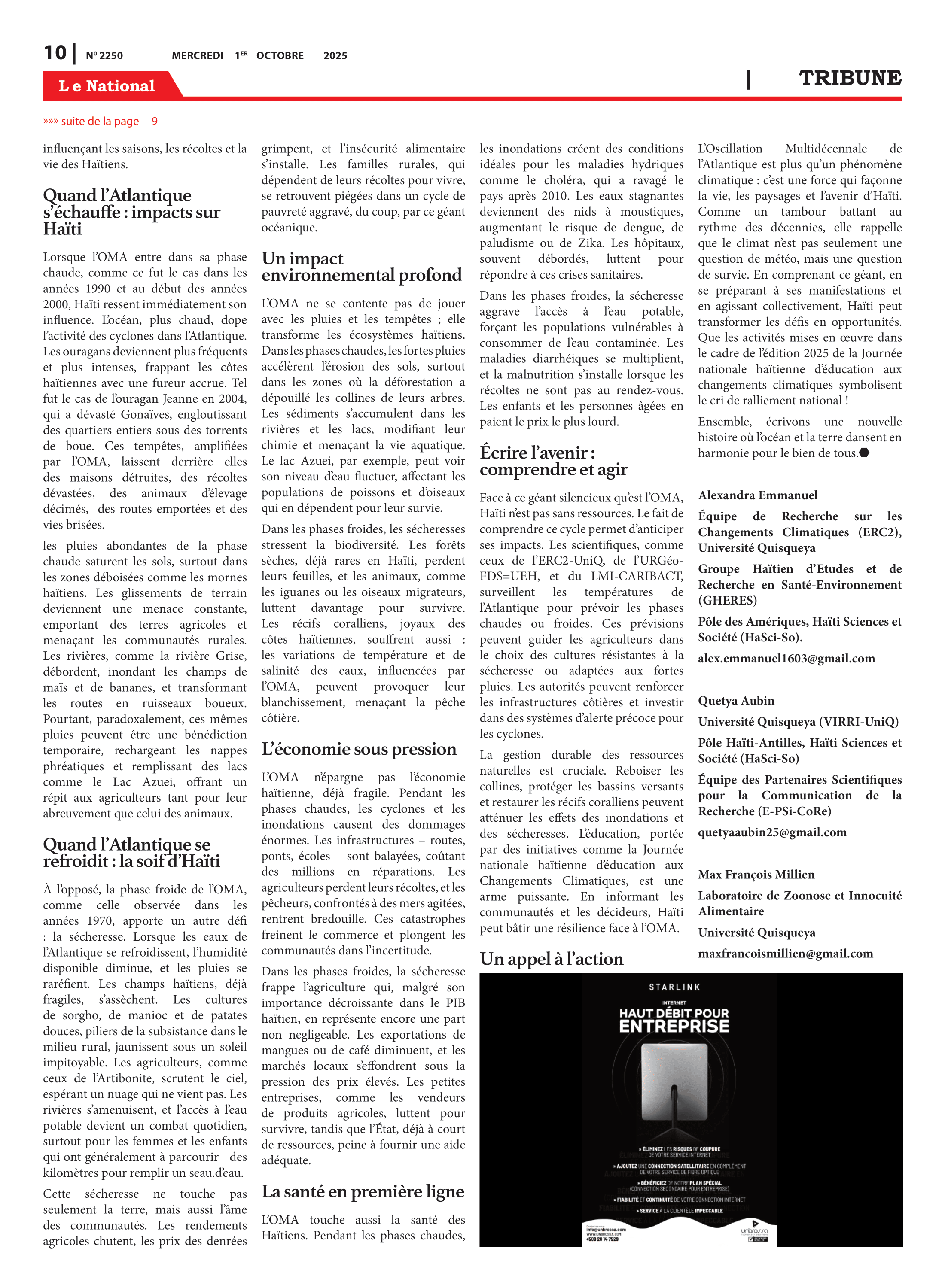 Page 10 de l'édition 2250