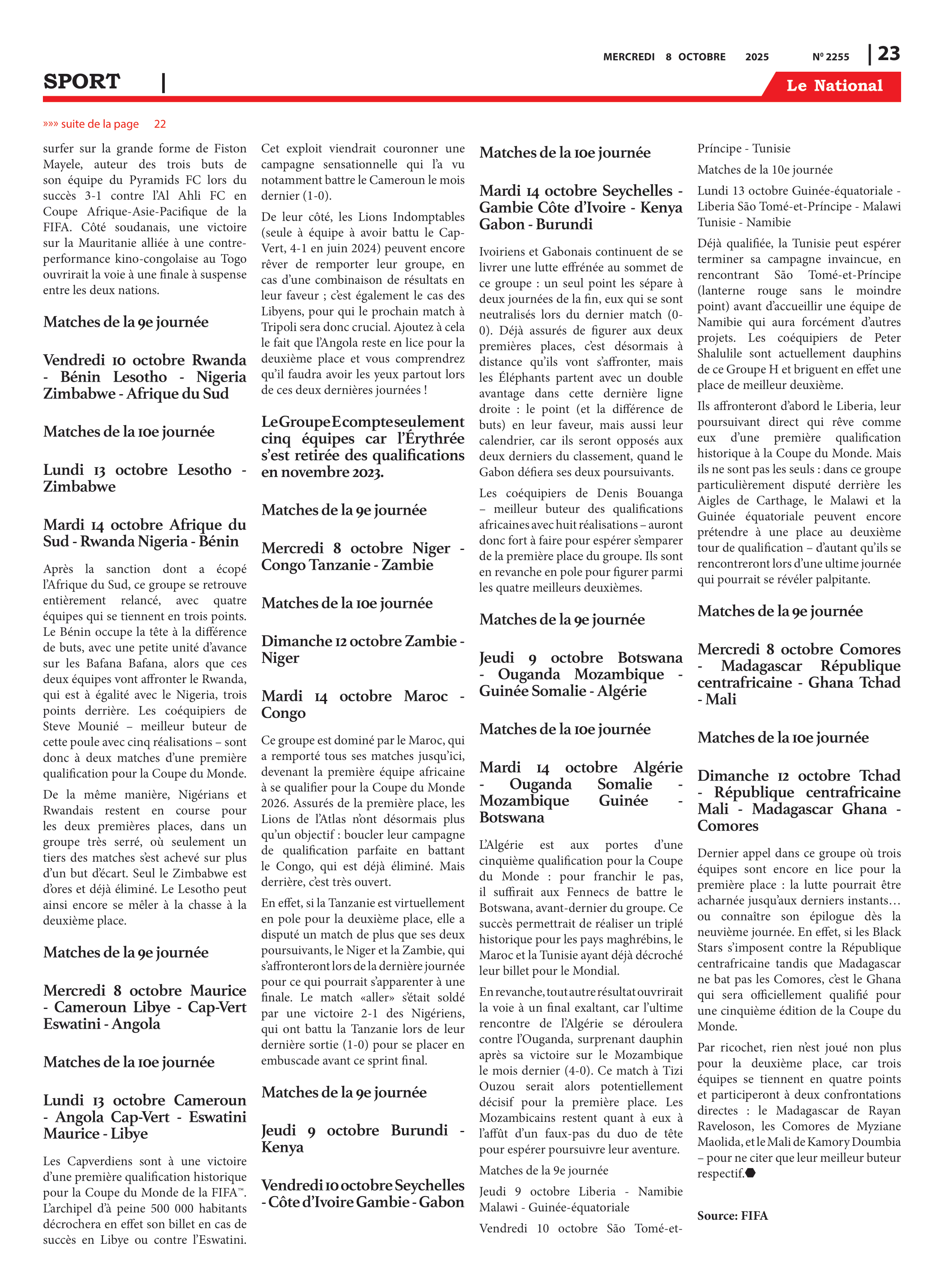 Page 23 de l'édition 2255