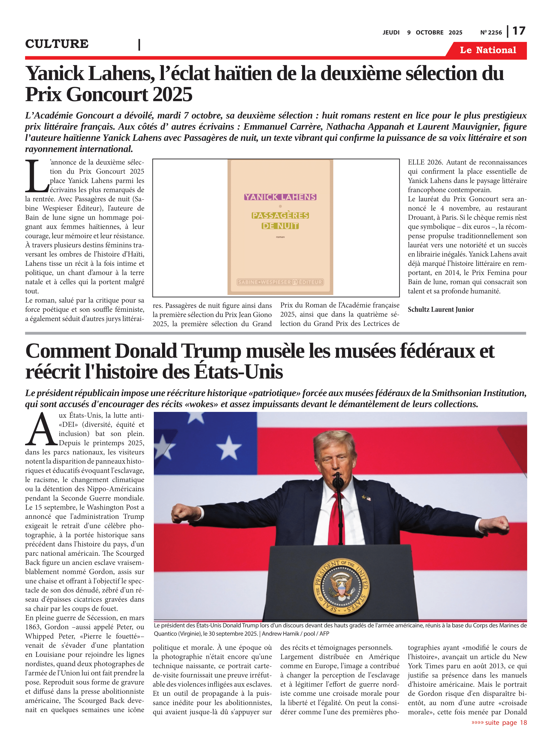 Page 17 de l'édition 2256