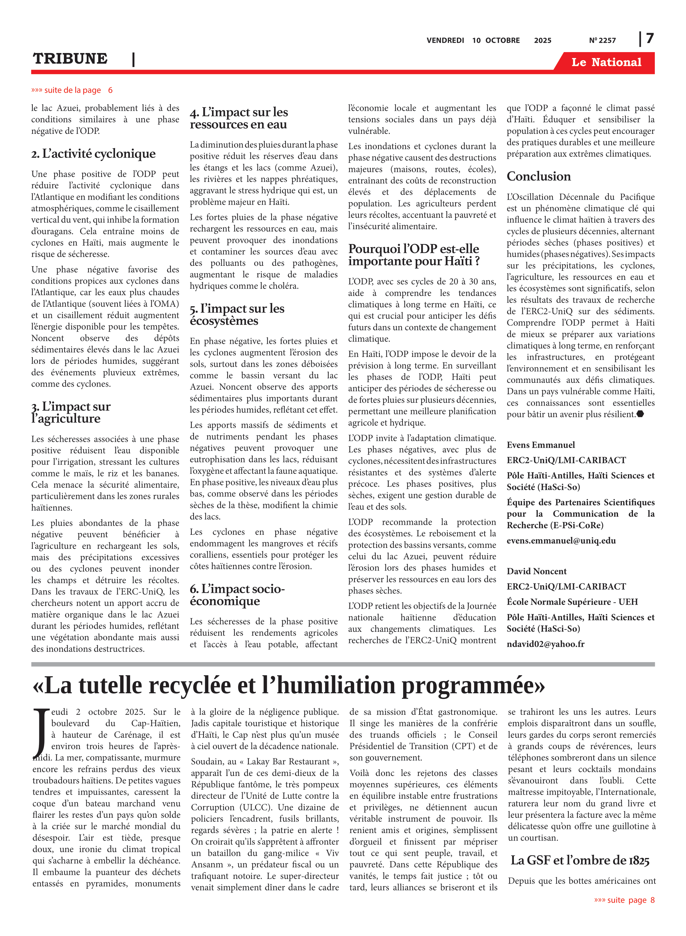 Page 7 de l'édition 2257