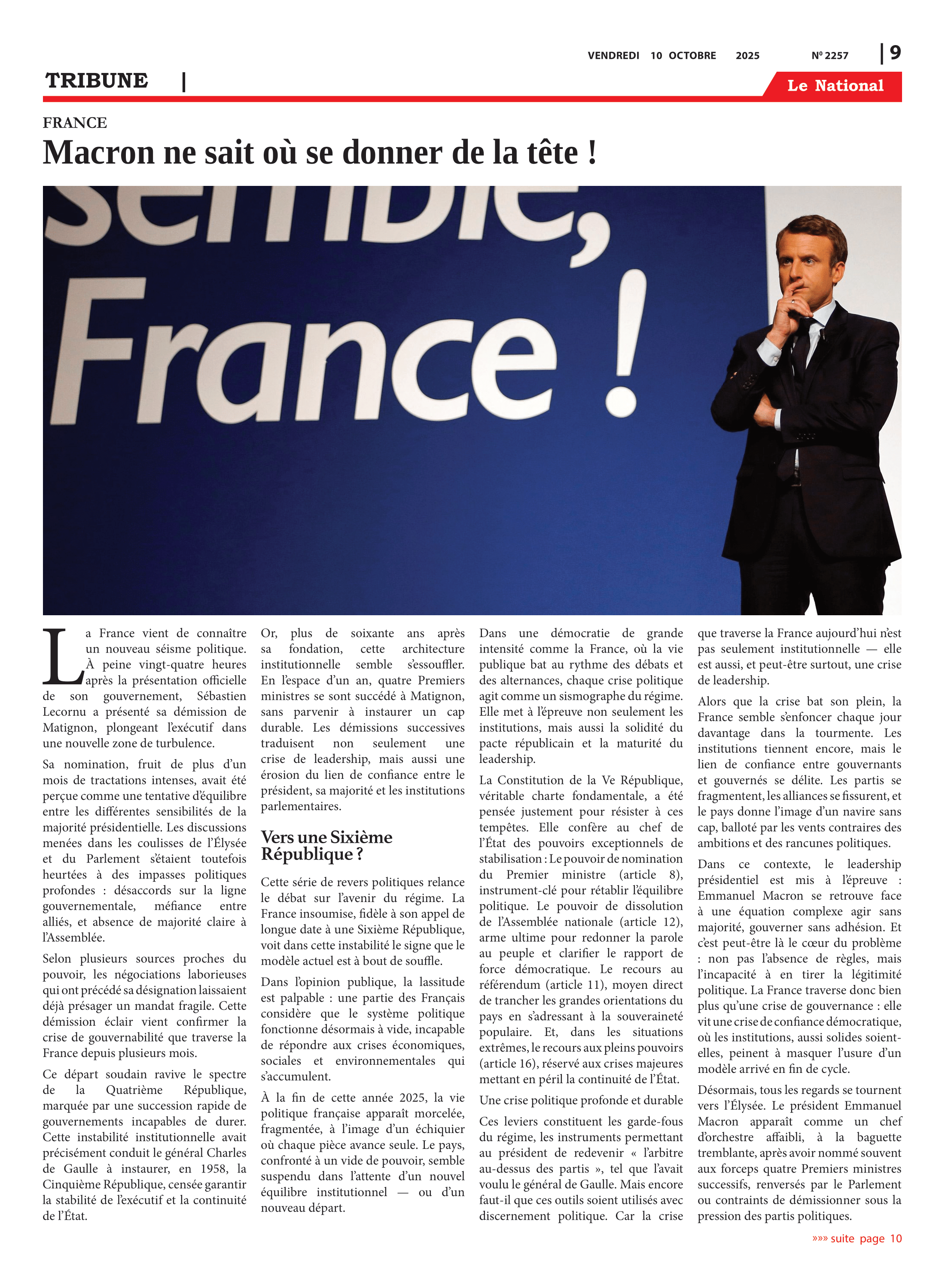 Page 9 de l'édition 2257