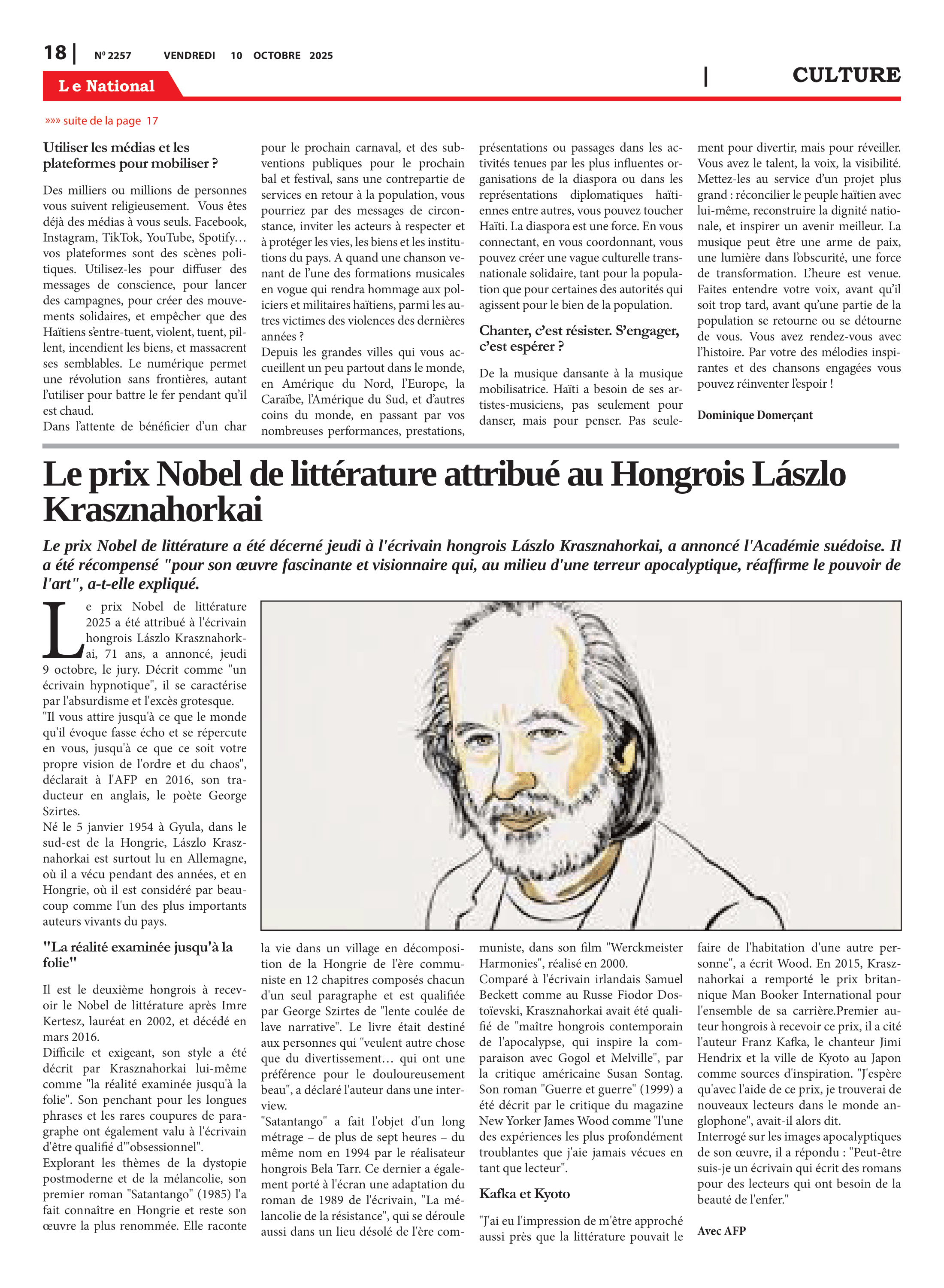 Page 18 de l'édition 2257
